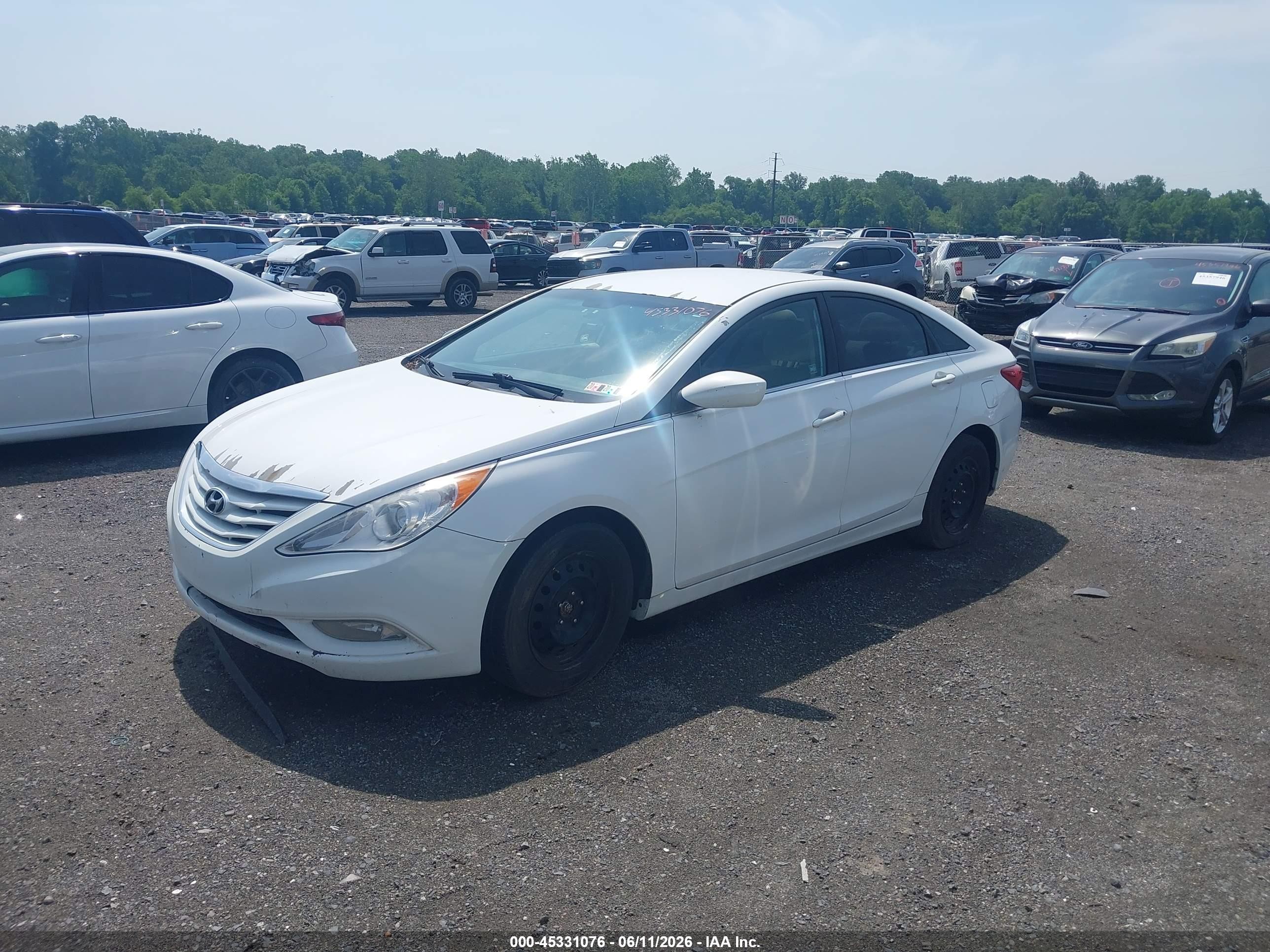 2013 Hyundai Sonata Gls Белый vin: 5NPEB4ACXDH618211