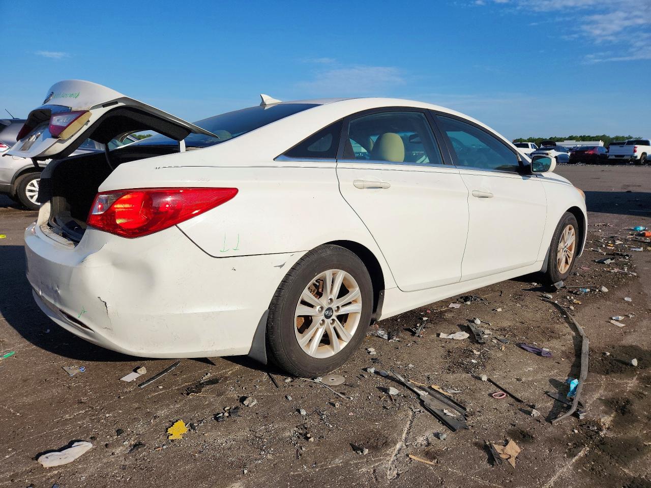 2013 Hyundai Sonata Gls White vin: 5NPEB4ACXDH645912