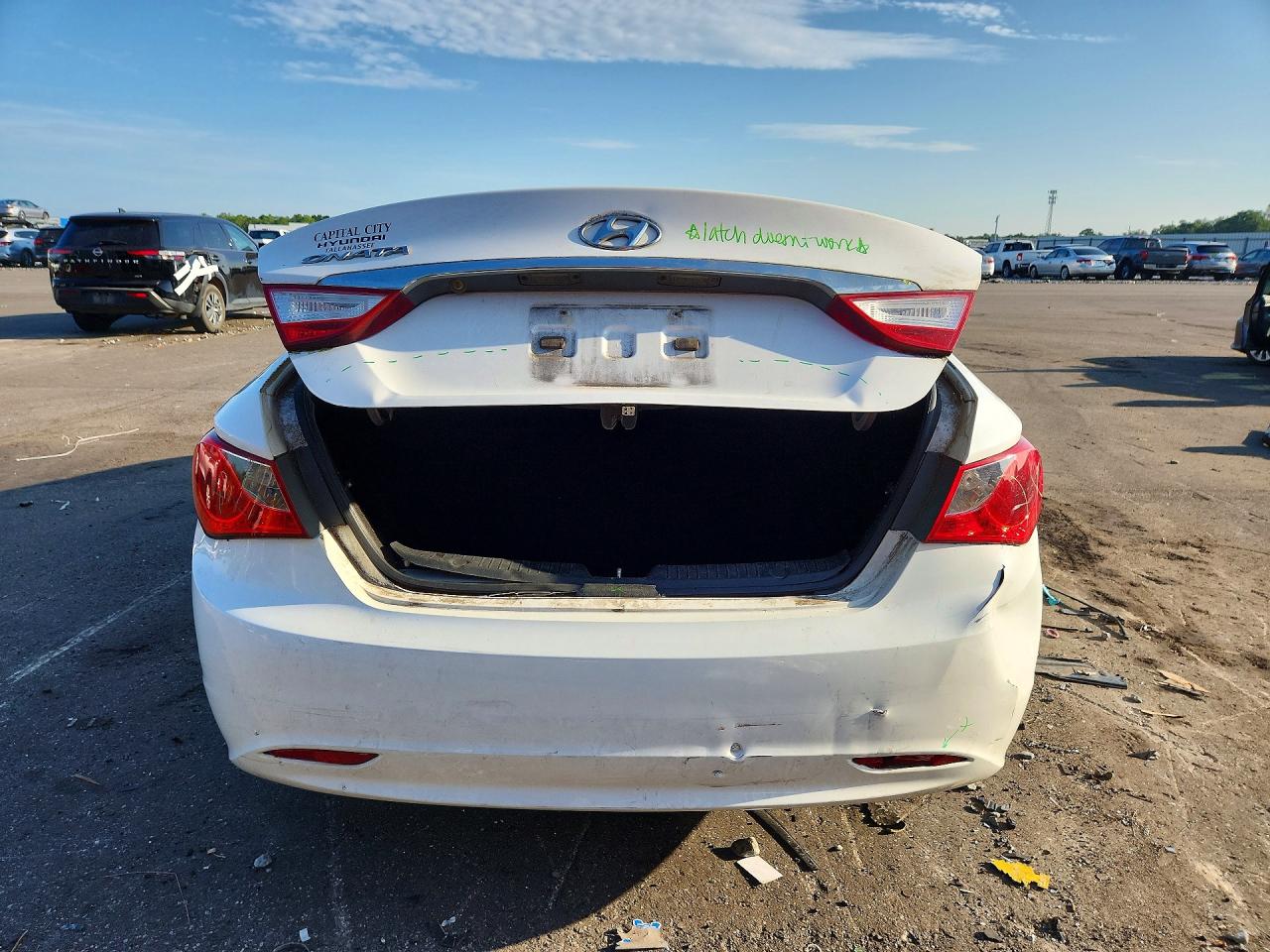 2013 Hyundai Sonata Gls White vin: 5NPEB4ACXDH645912