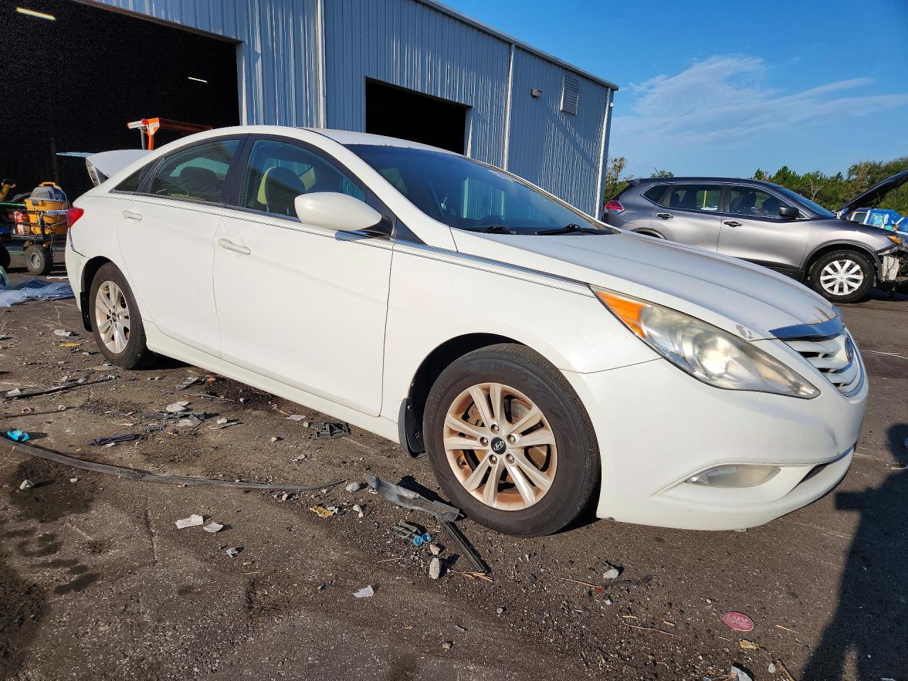 2013 Hyundai Sonata Gls White vin: 5NPEB4ACXDH645912