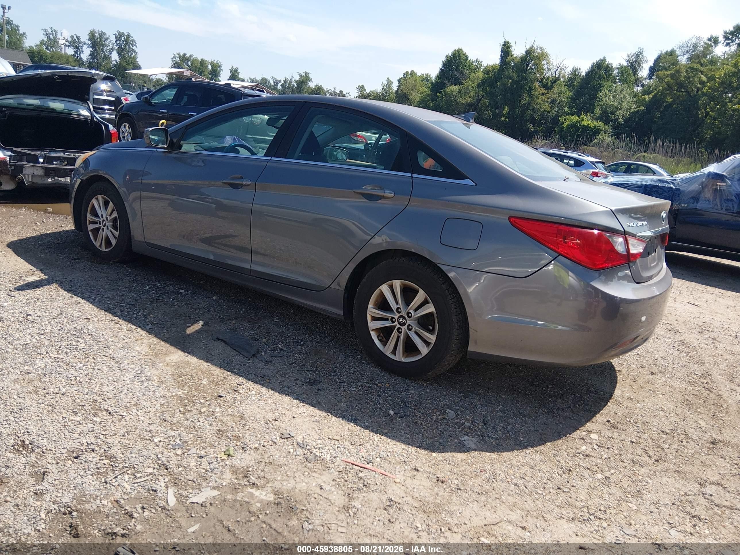 2013 Hyundai Sonata Gls Gray vin: 5NPEB4ACXDH655887