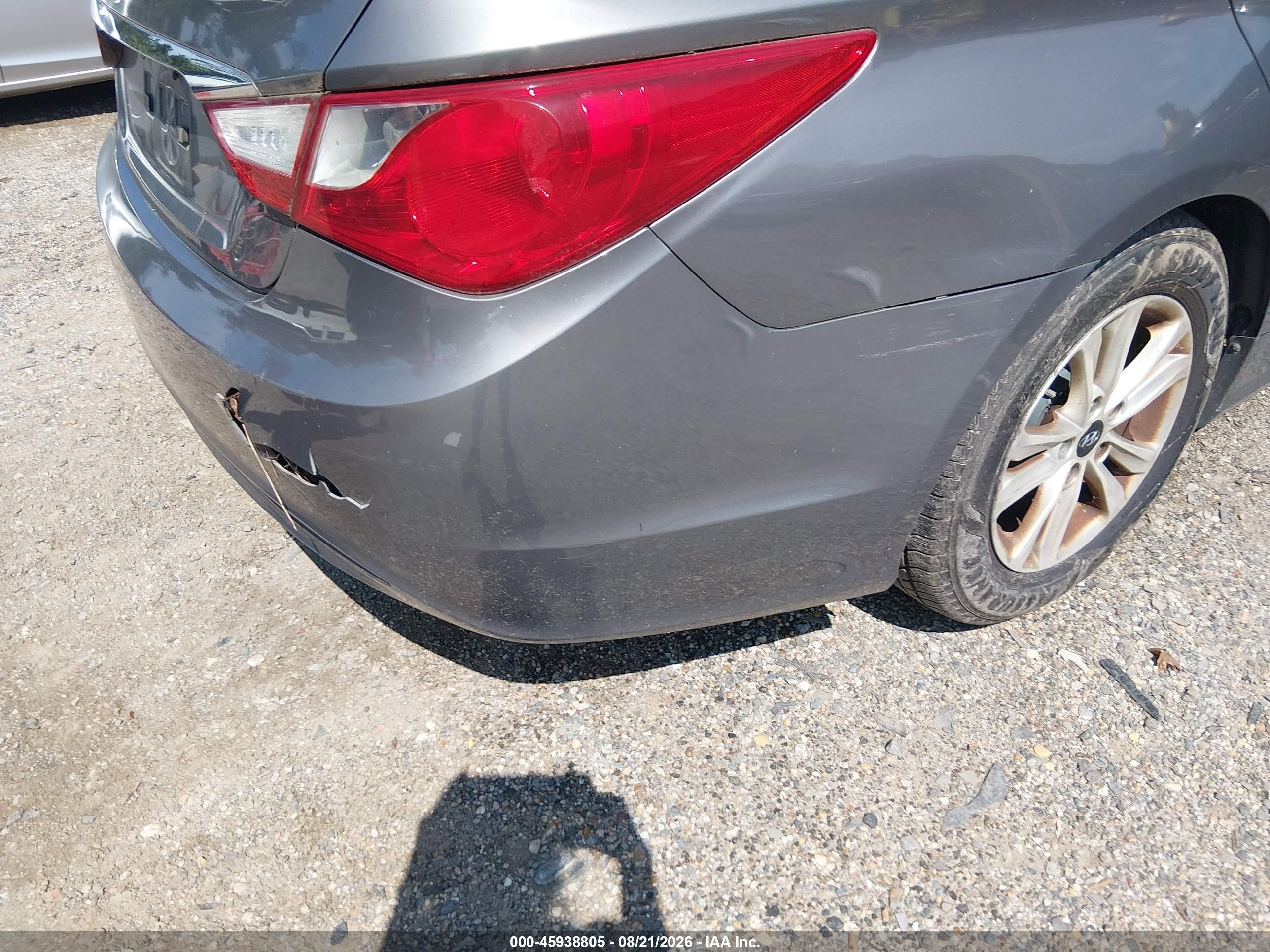 2013 Hyundai Sonata Gls Gray vin: 5NPEB4ACXDH655887
