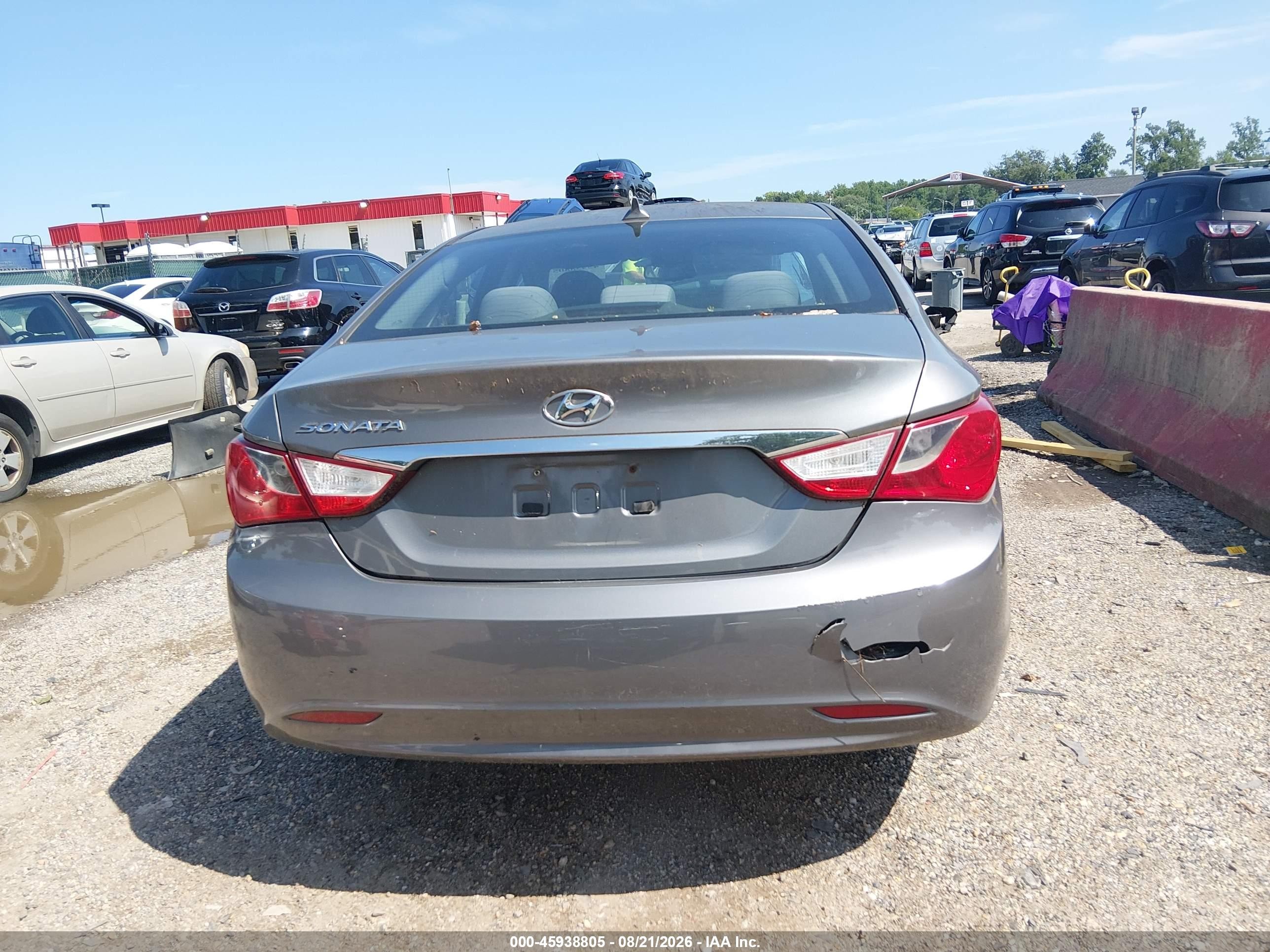 2013 Hyundai Sonata Gls Gray vin: 5NPEB4ACXDH655887