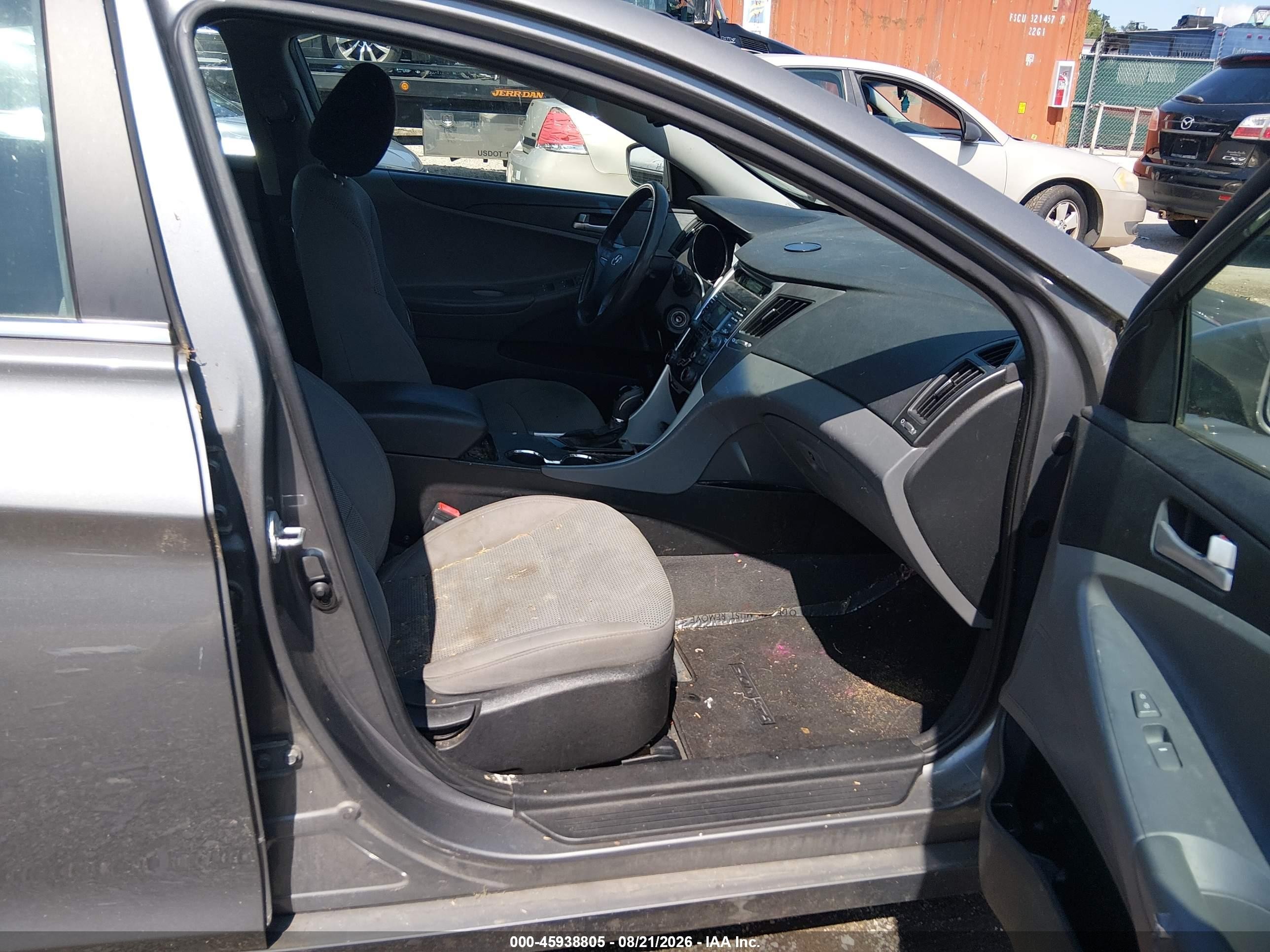 2013 Hyundai Sonata Gls Gray vin: 5NPEB4ACXDH655887