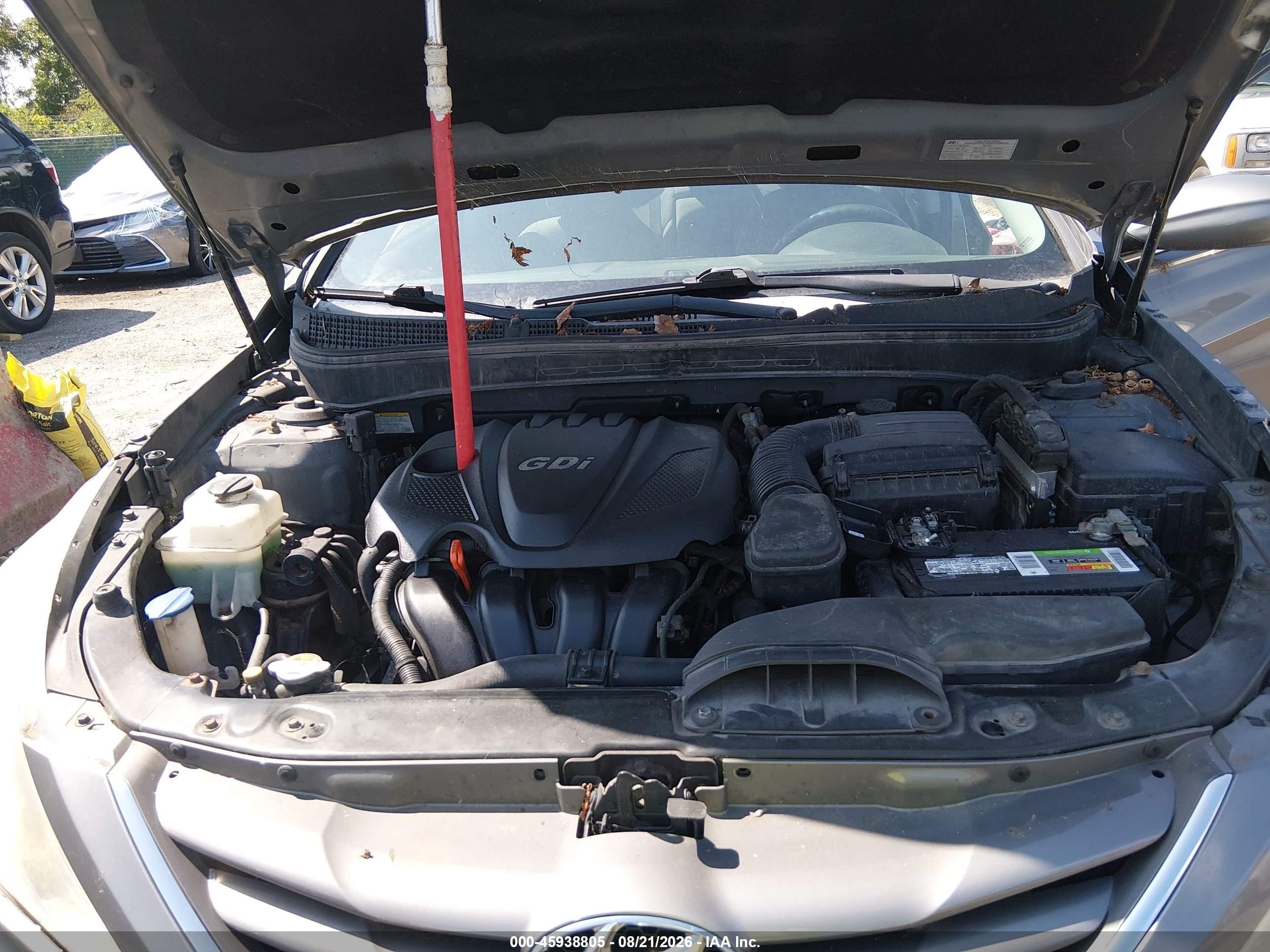 2013 Hyundai Sonata Gls Gray vin: 5NPEB4ACXDH655887