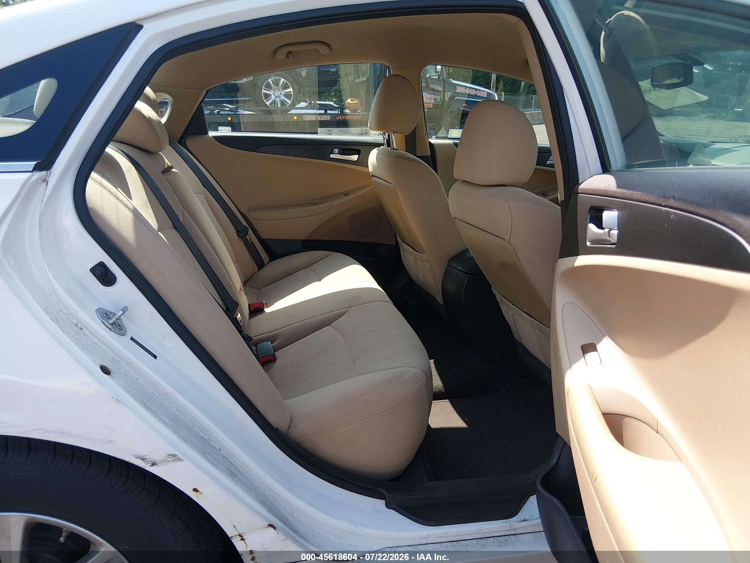 2013 Hyundai Sonata Gls White vin: 5NPEB4ACXDH659986