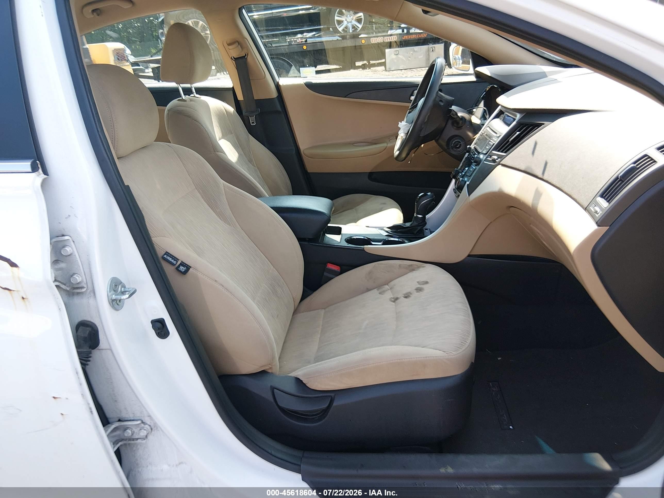 2013 Hyundai Sonata Gls White vin: 5NPEB4ACXDH659986