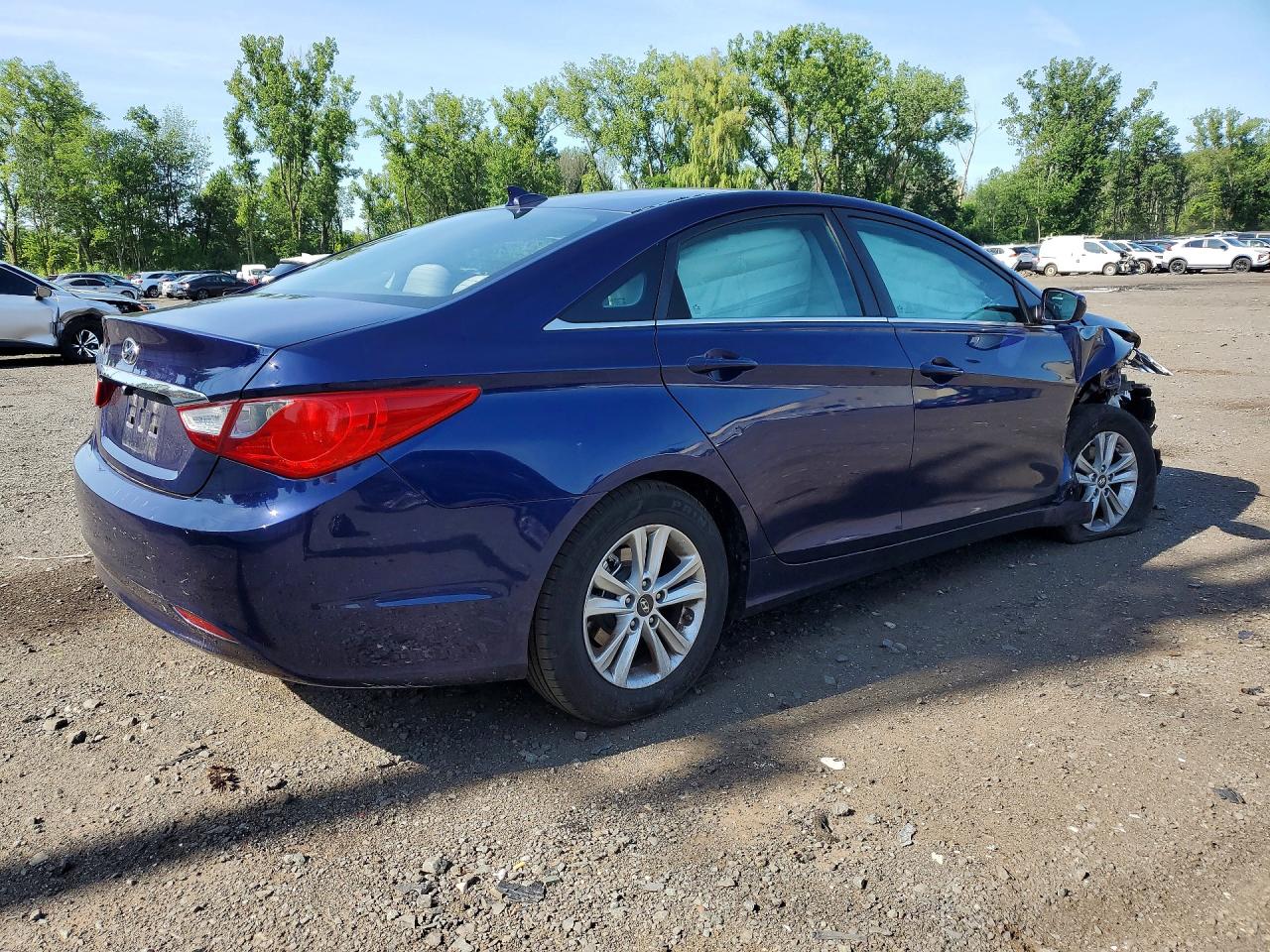 2013 Hyundai Sonata Gls Blue vin: 5NPEB4ACXDH666839