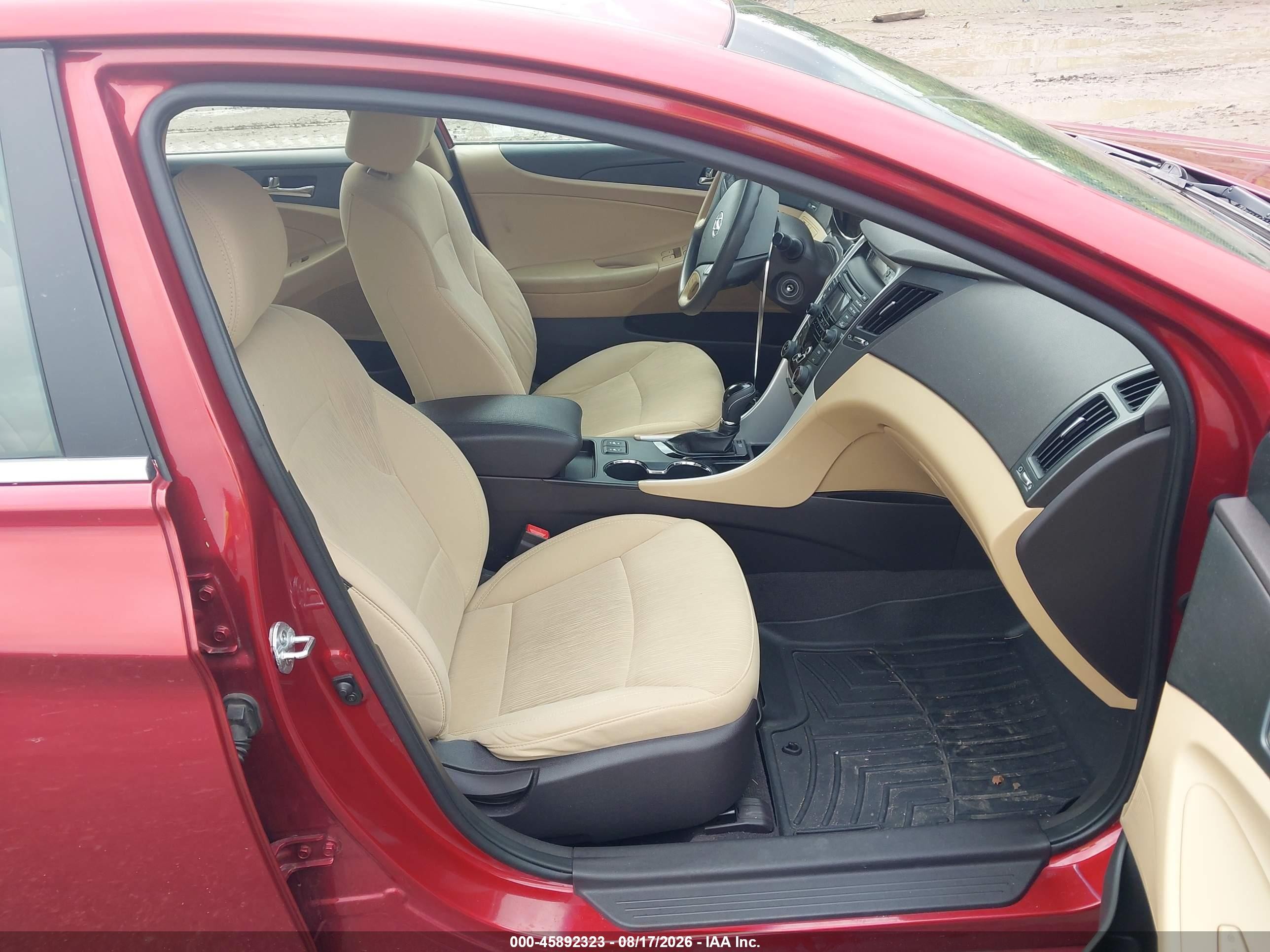 2013 Hyundai Sonata Gls Red vin: 5NPEB4ACXDH670938