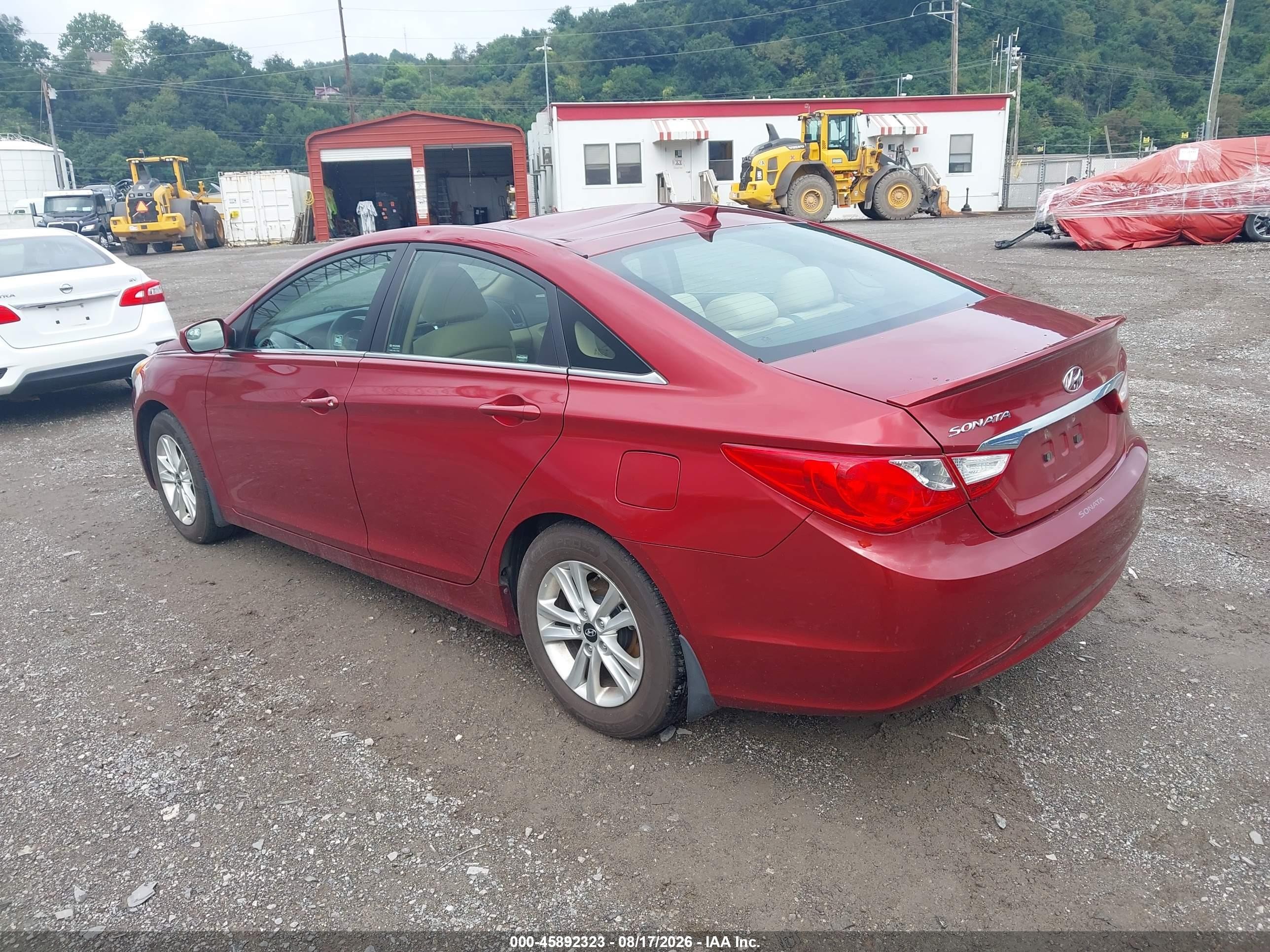 2013 Hyundai Sonata Gls Red vin: 5NPEB4ACXDH670938
