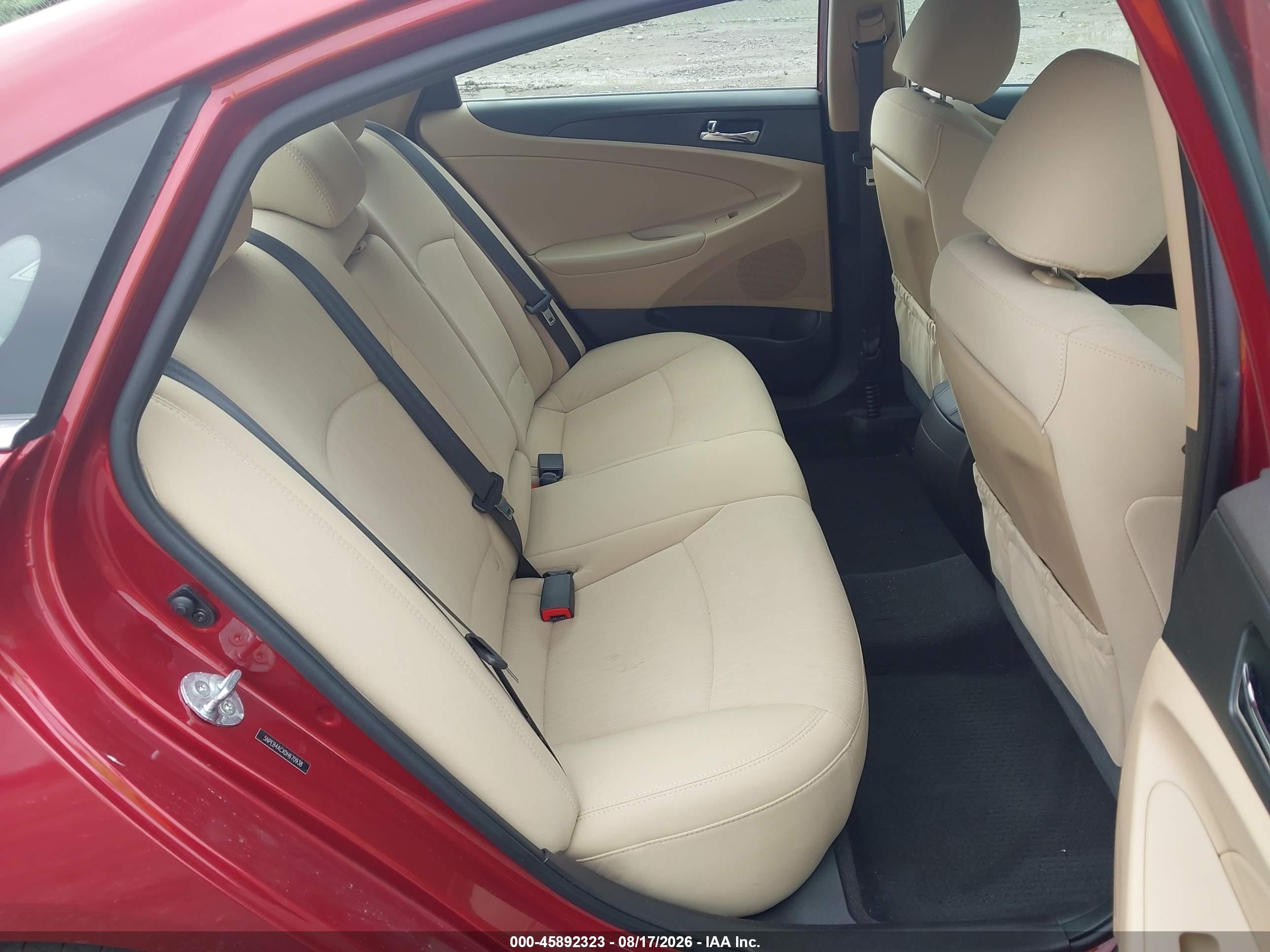 2013 Hyundai Sonata Gls Red vin: 5NPEB4ACXDH670938