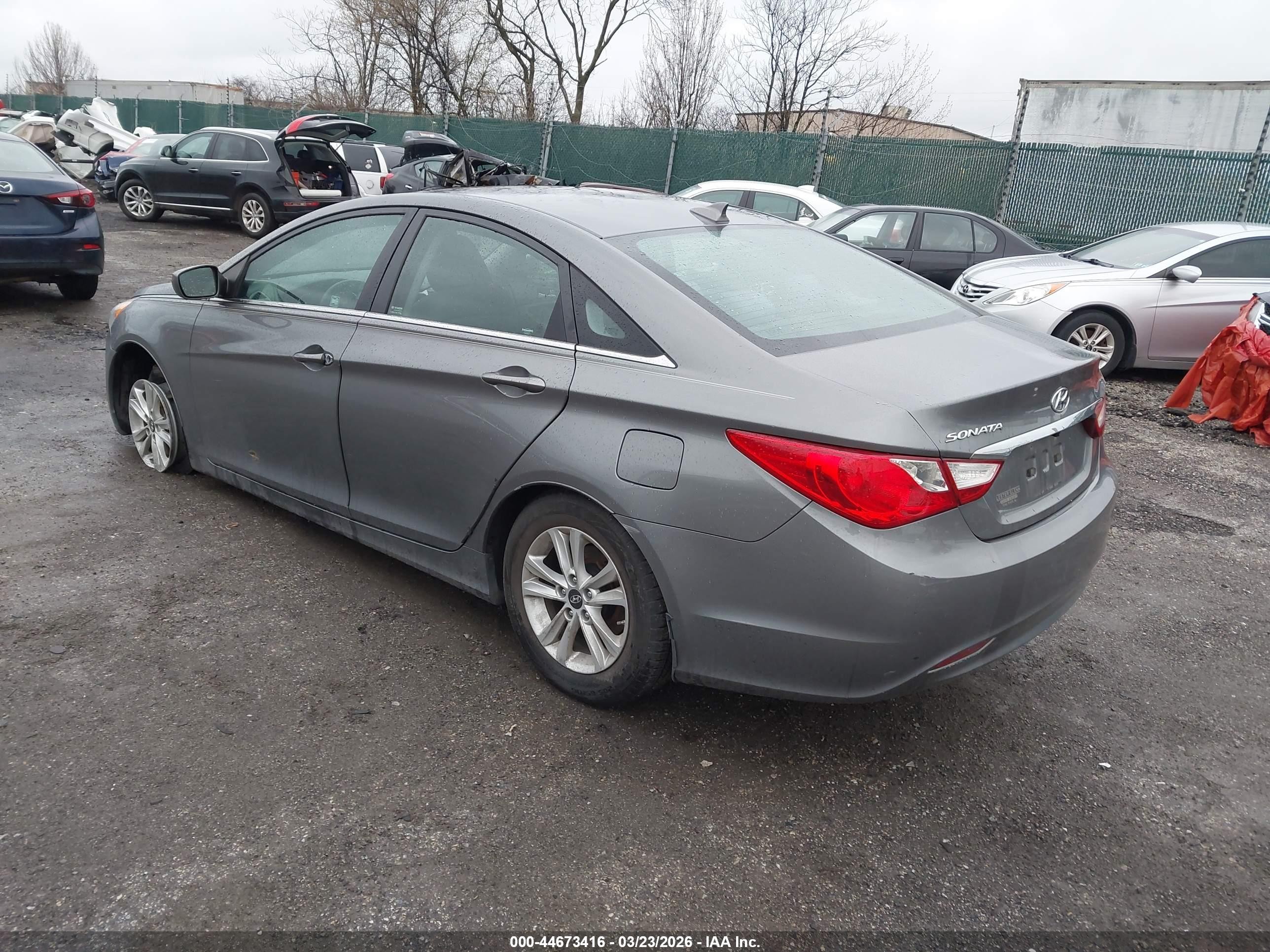 2013 Hyundai Sonata Gls Gray vin: 5NPEB4ACXDH699310
