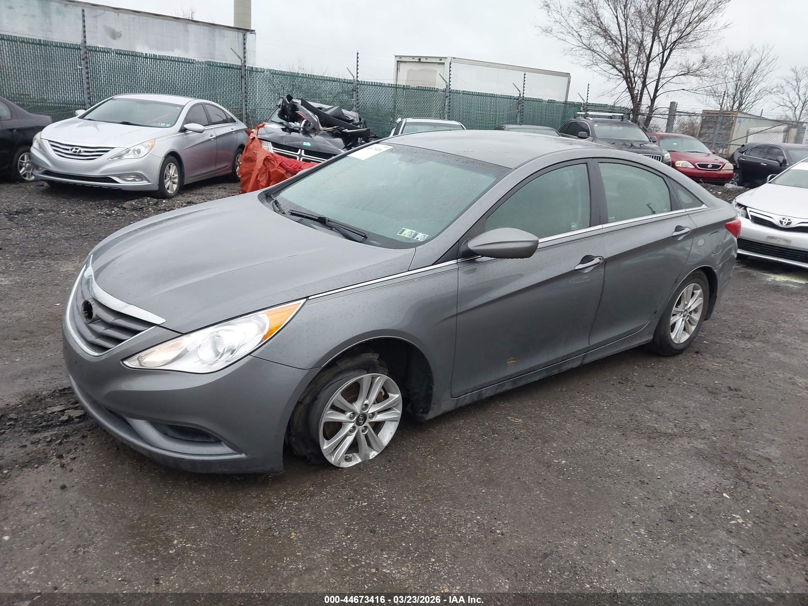 2013 Hyundai Sonata Gls Gray vin: 5NPEB4ACXDH699310
