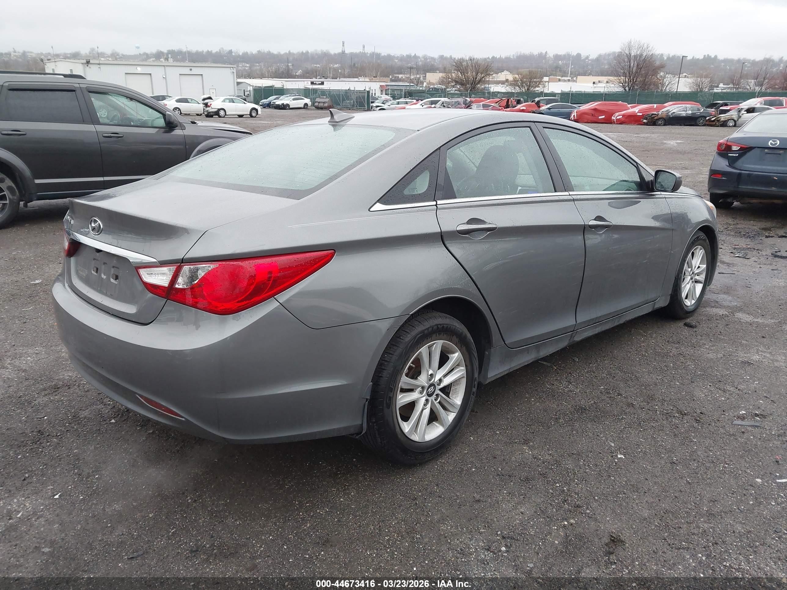 2013 Hyundai Sonata Gls Gray vin: 5NPEB4ACXDH699310