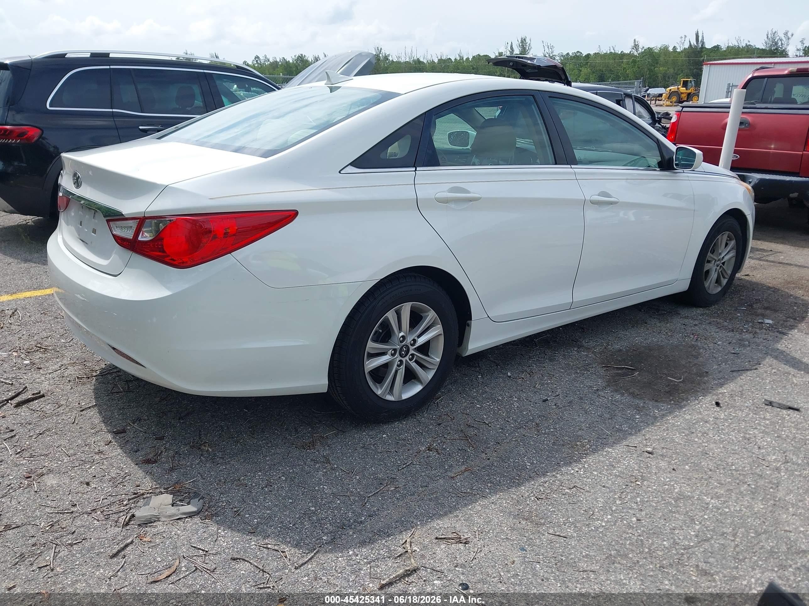 2013 Hyundai Sonata Gls White vin: 5NPEB4ACXDH702318