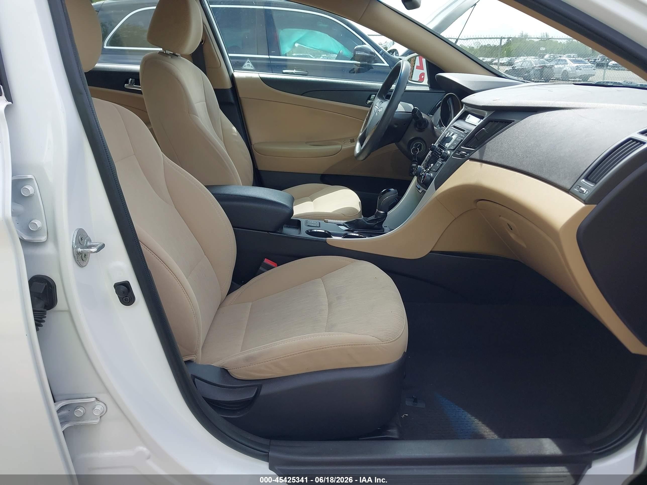 2013 Hyundai Sonata Gls White vin: 5NPEB4ACXDH702318