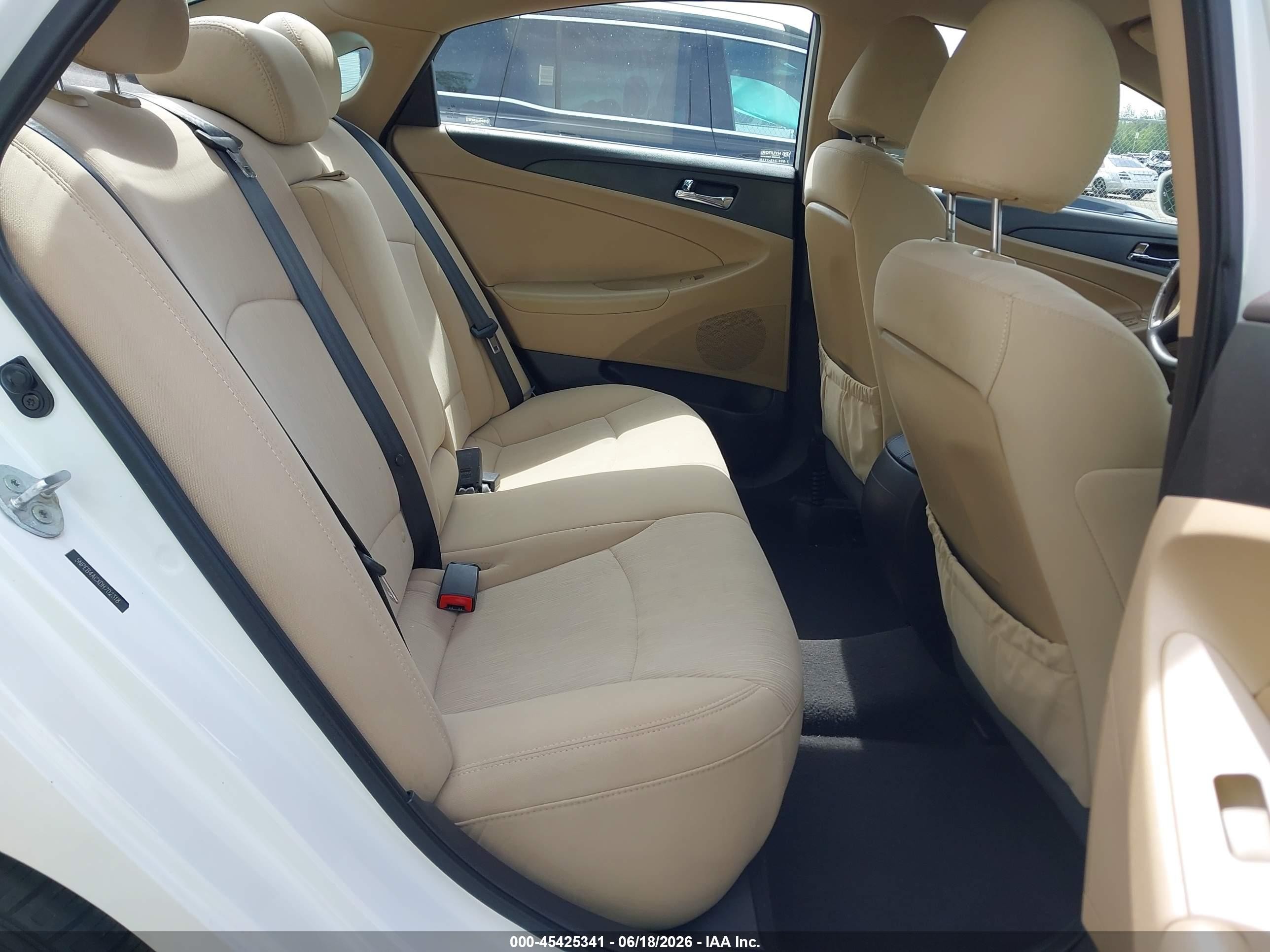 2013 Hyundai Sonata Gls White vin: 5NPEB4ACXDH702318