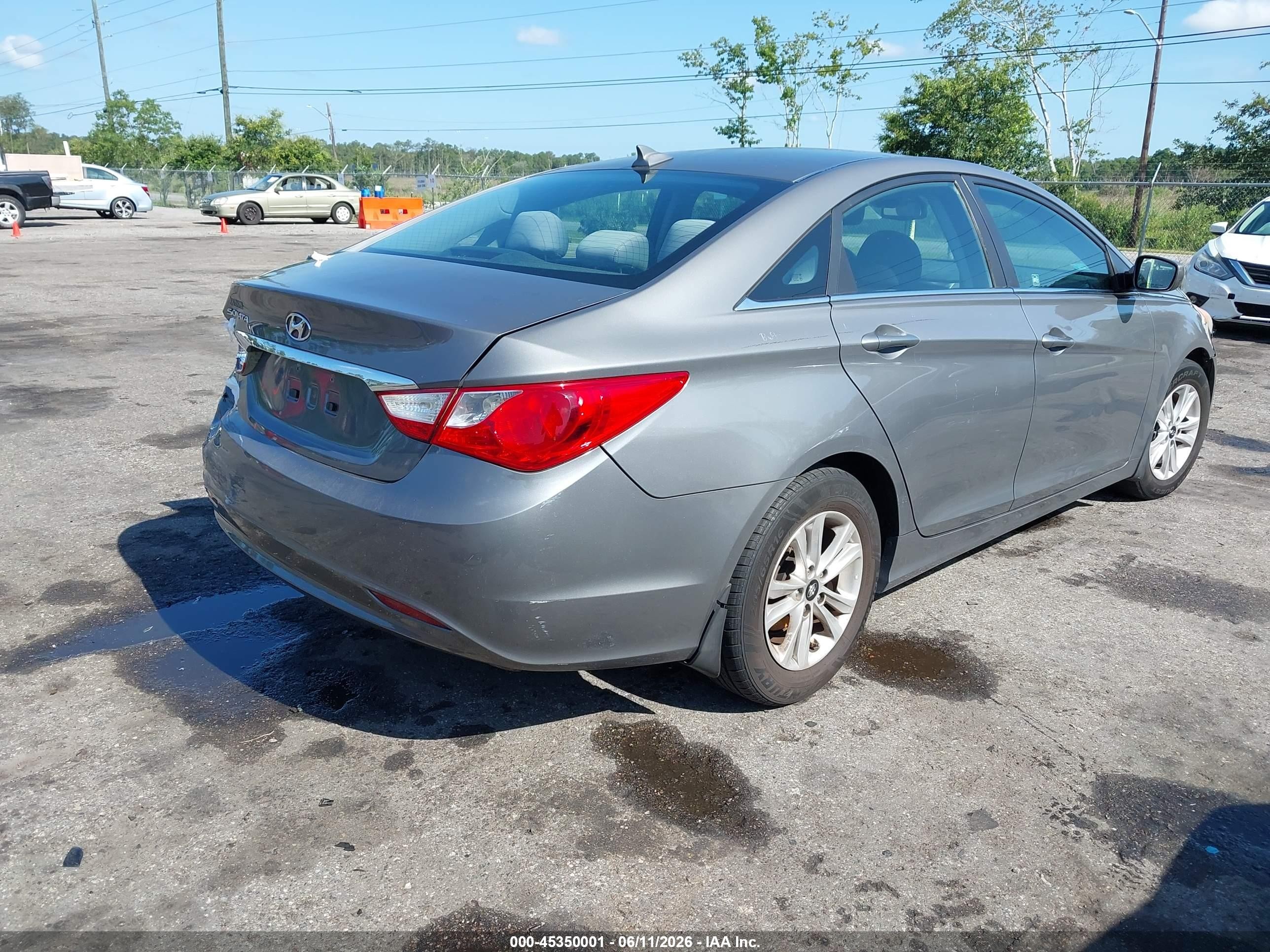 2013 Hyundai Sonata Gls Gray vin: 5NPEB4ACXDH709138