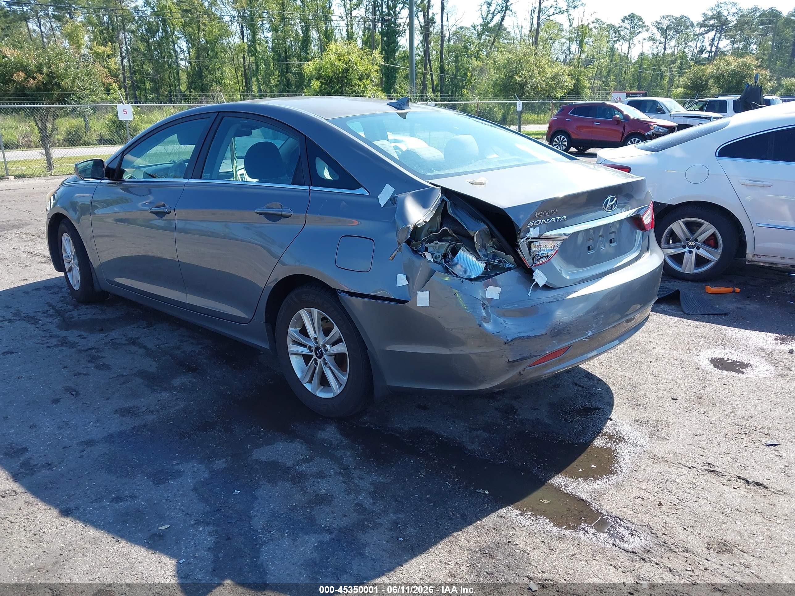 2013 Hyundai Sonata Gls Gray vin: 5NPEB4ACXDH709138