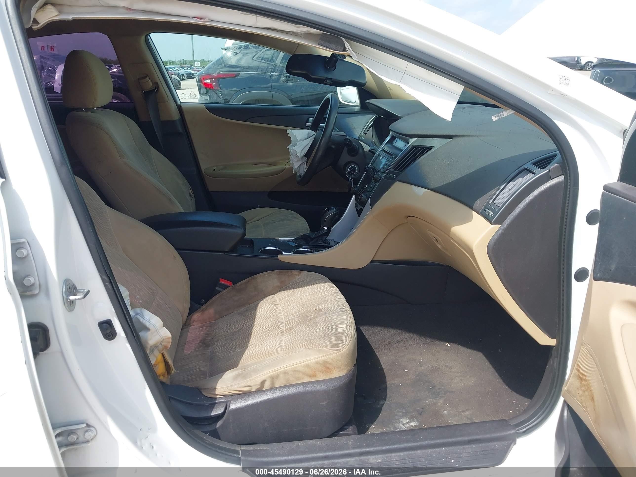 2013 Hyundai Sonata Gls White vin: 5NPEB4ACXDH734279