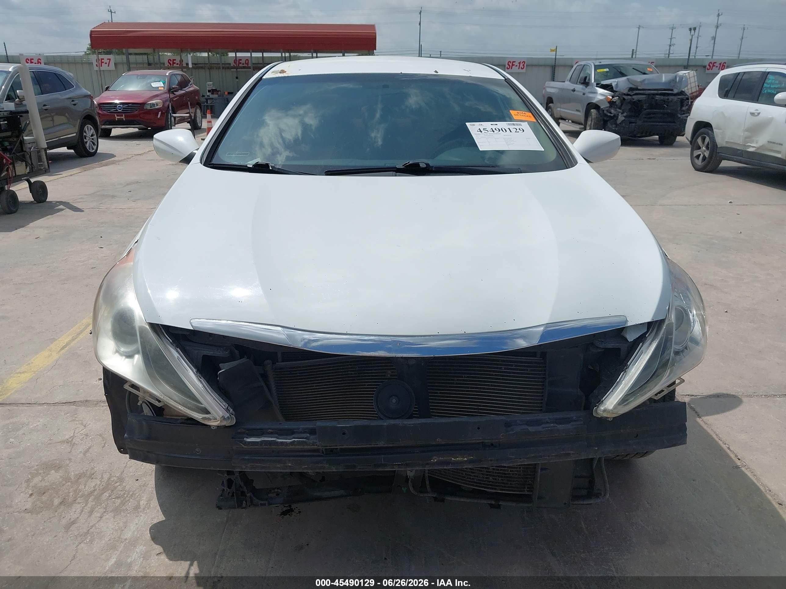 2013 Hyundai Sonata Gls White vin: 5NPEB4ACXDH734279