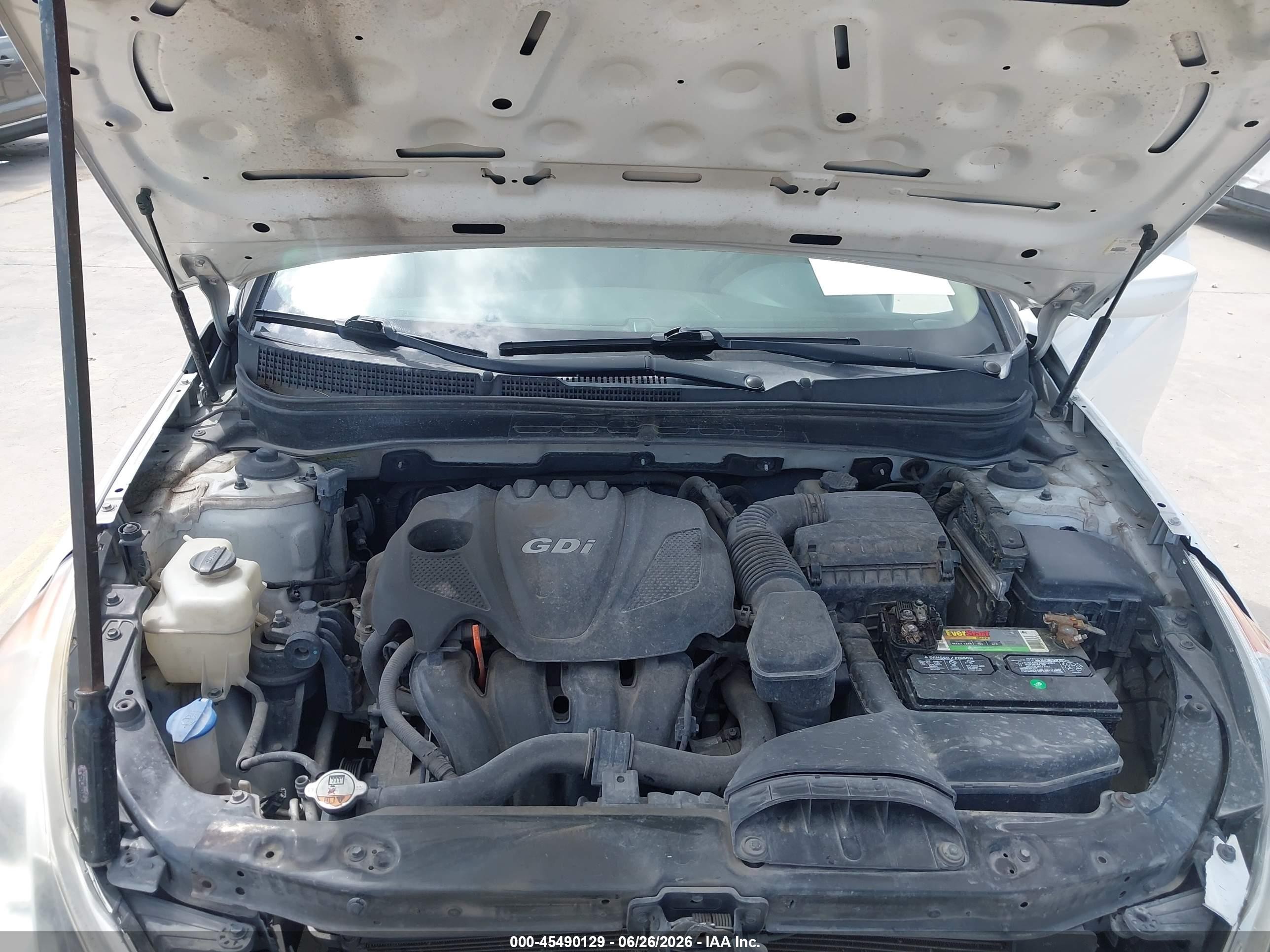 2013 Hyundai Sonata Gls White vin: 5NPEB4ACXDH734279