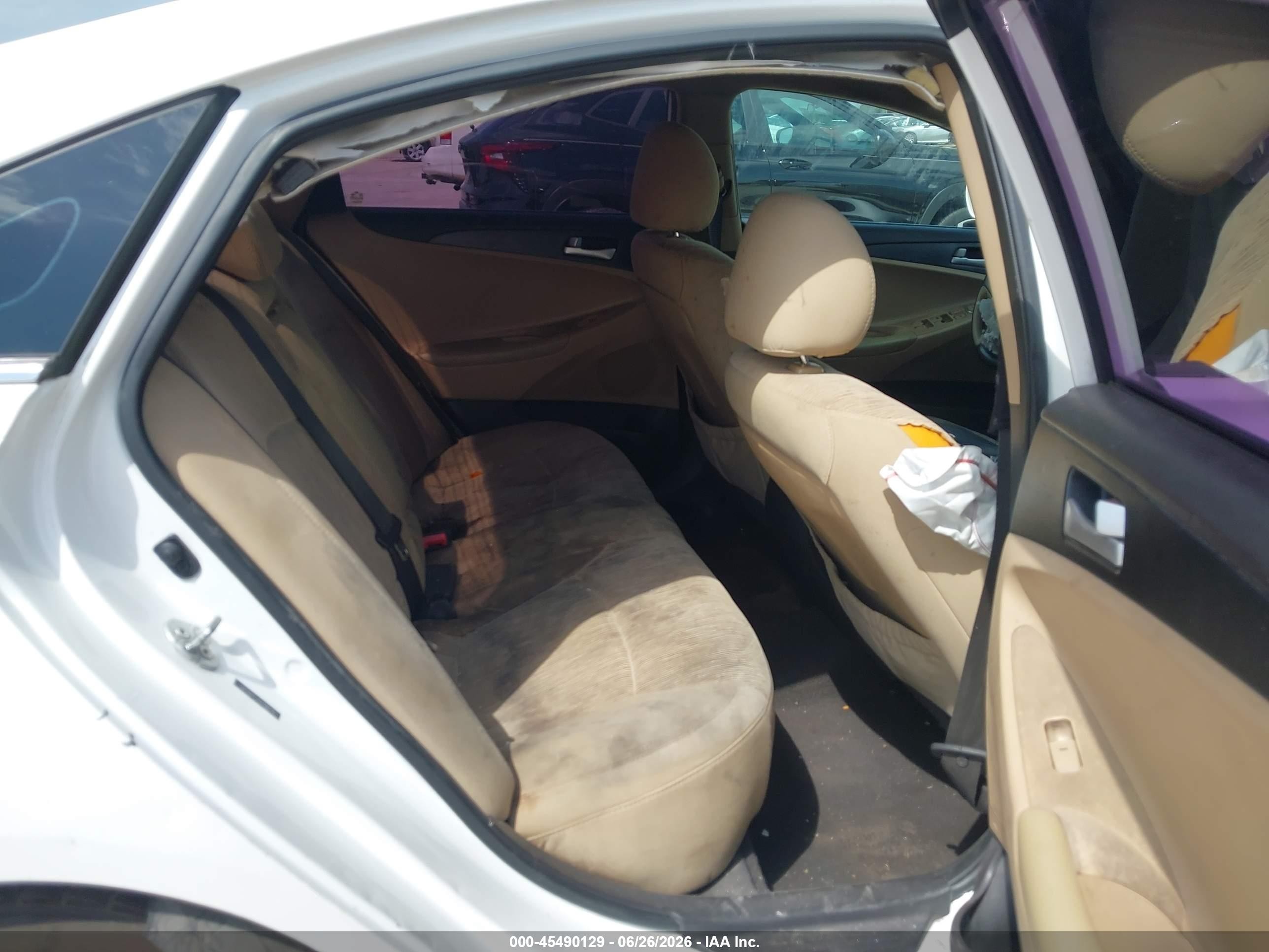 2013 Hyundai Sonata Gls White vin: 5NPEB4ACXDH734279