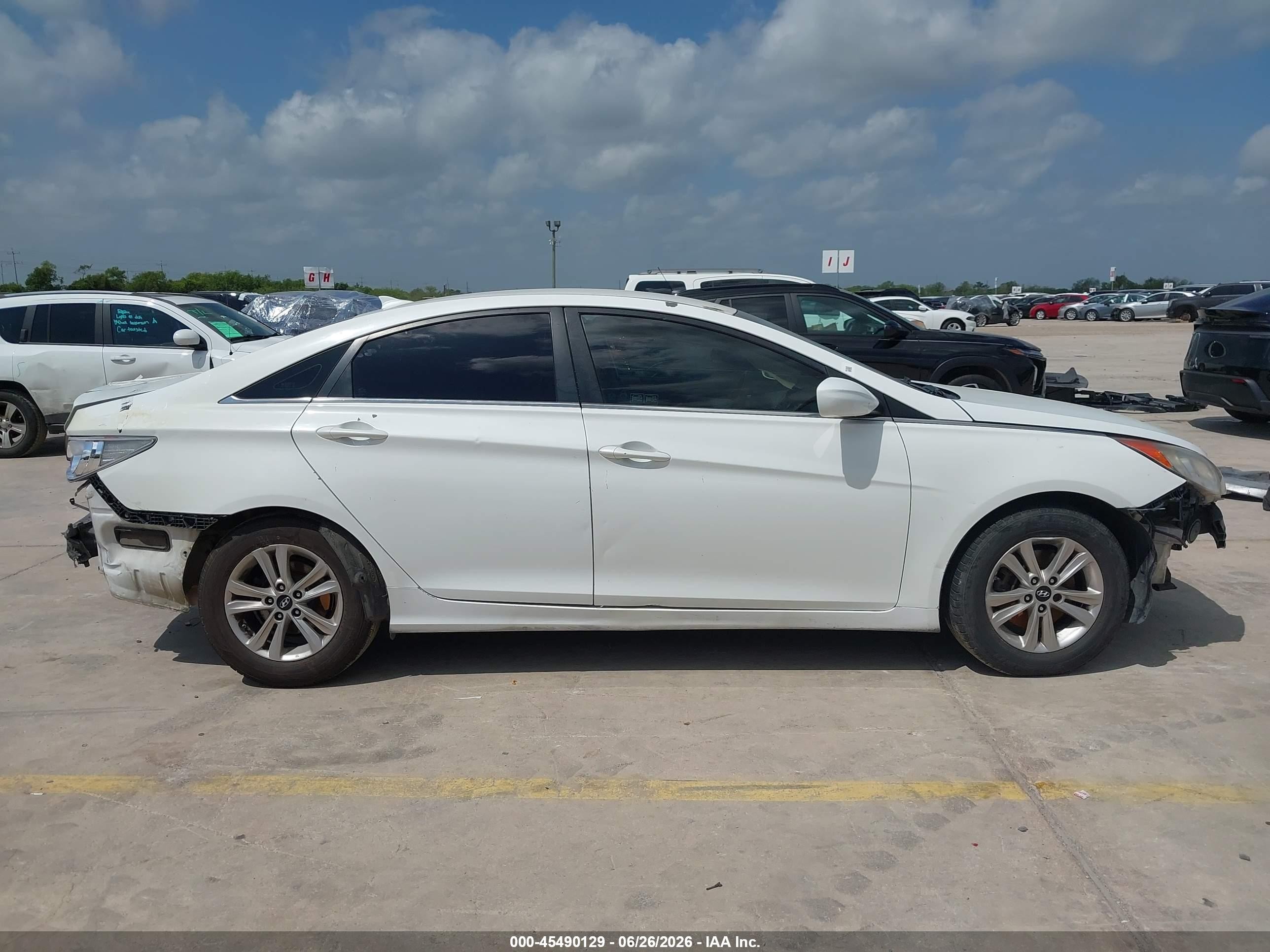 2013 Hyundai Sonata Gls White vin: 5NPEB4ACXDH734279