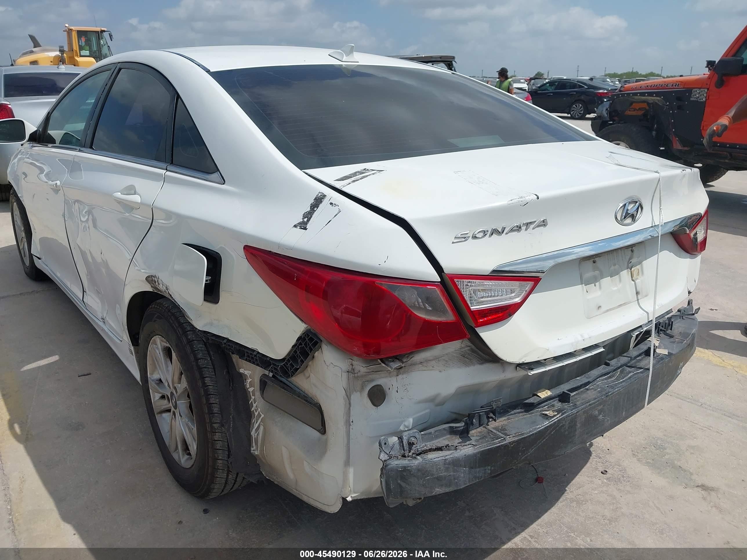 2013 Hyundai Sonata Gls White vin: 5NPEB4ACXDH734279