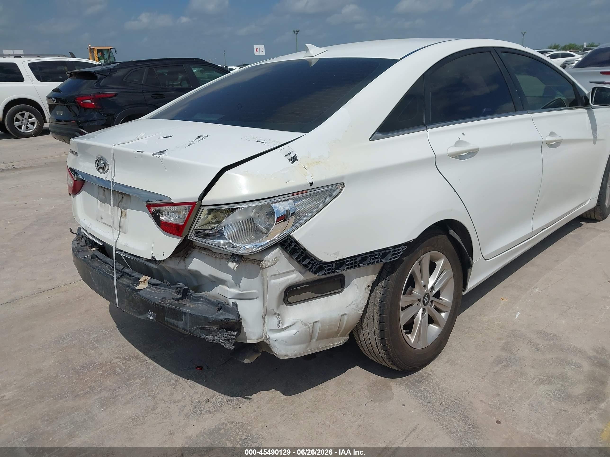 2013 Hyundai Sonata Gls White vin: 5NPEB4ACXDH734279