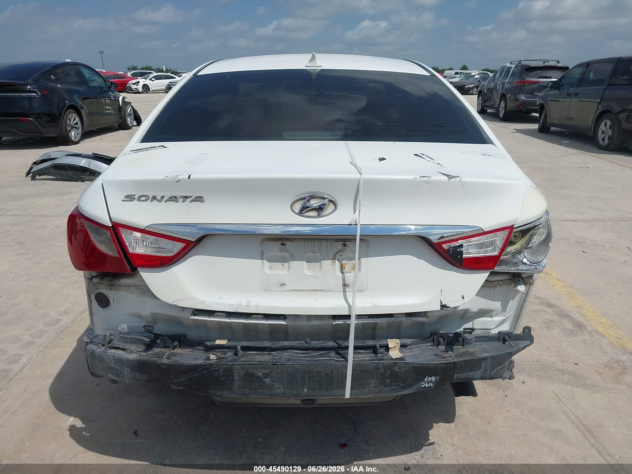 2013 Hyundai Sonata Gls White vin: 5NPEB4ACXDH734279