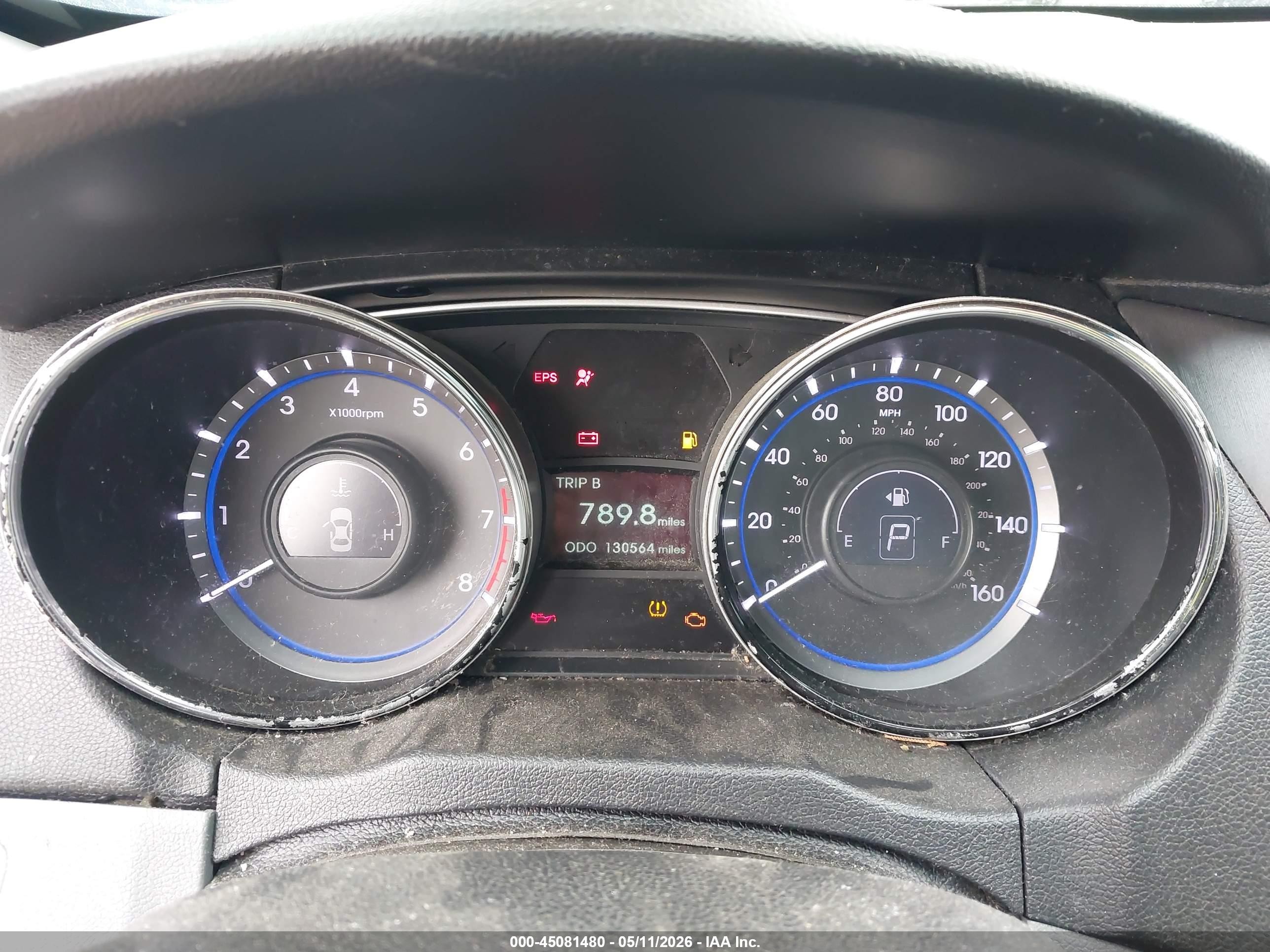 2013 Hyundai Sonata Gls Gray vin: 5NPEB4ACXDH749218