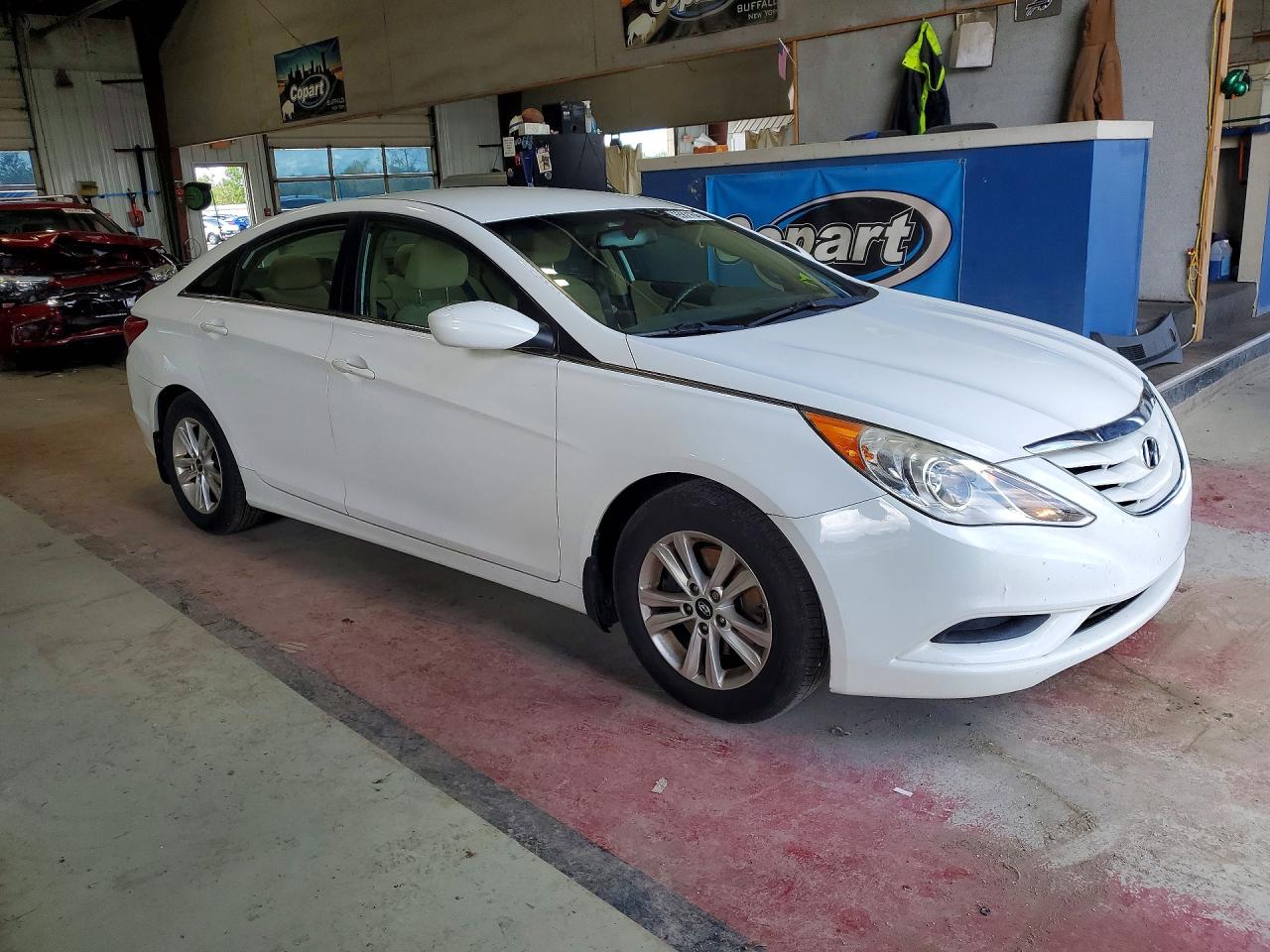 2013 Hyundai Sonata Gls White vin: 5NPEB4ACXDH769842