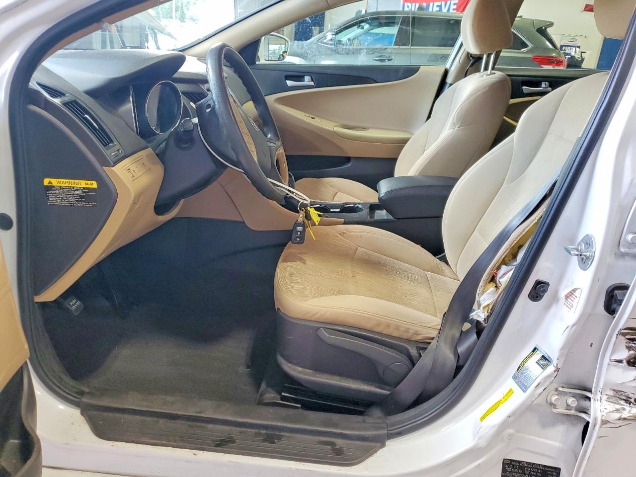 2013 Hyundai Sonata Gls White vin: 5NPEB4ACXDH769842
