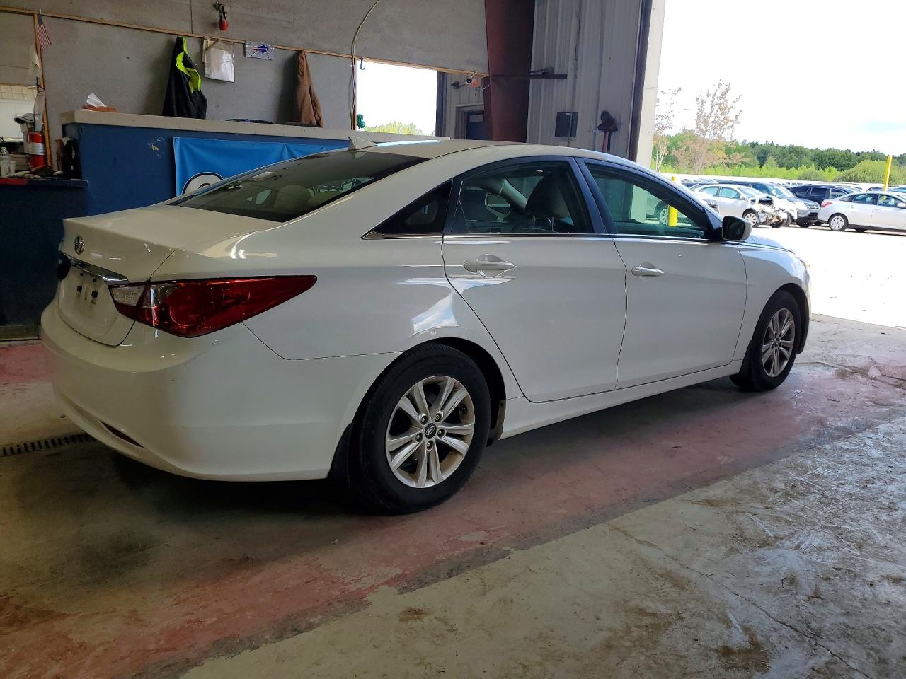 2013 Hyundai Sonata Gls White vin: 5NPEB4ACXDH769842