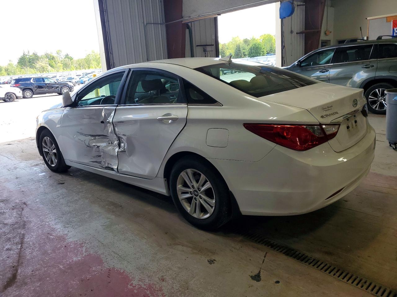 2013 Hyundai Sonata Gls White vin: 5NPEB4ACXDH769842