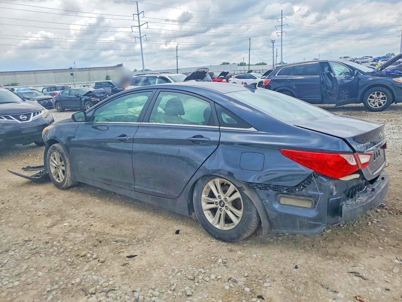 2013 Hyundai Sonata Gls Угольный vin: 5NPEB4ACXDH784986