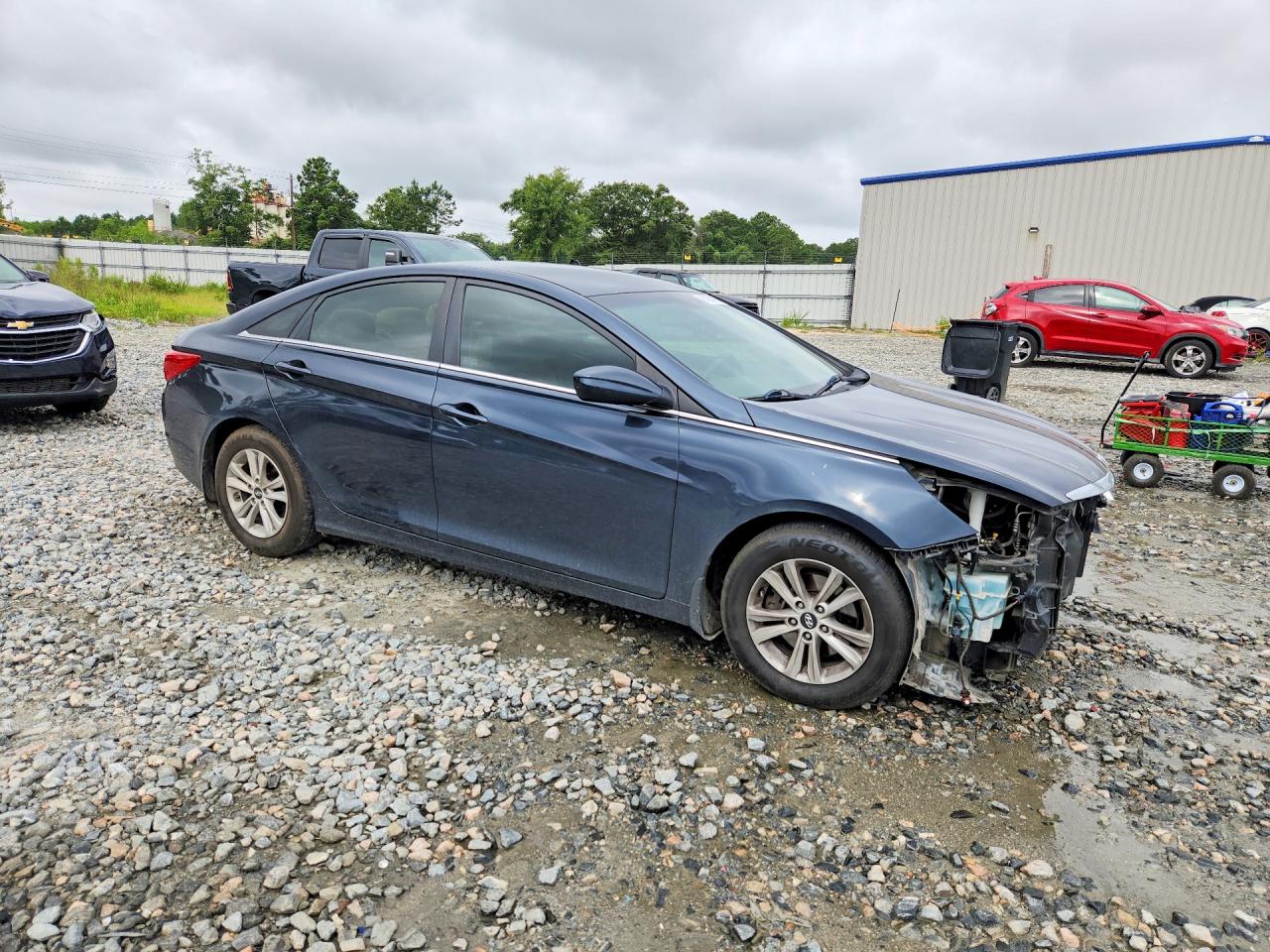 2013 Hyundai Sonata Gls Blue vin: 5NPEB4ACXDH785233