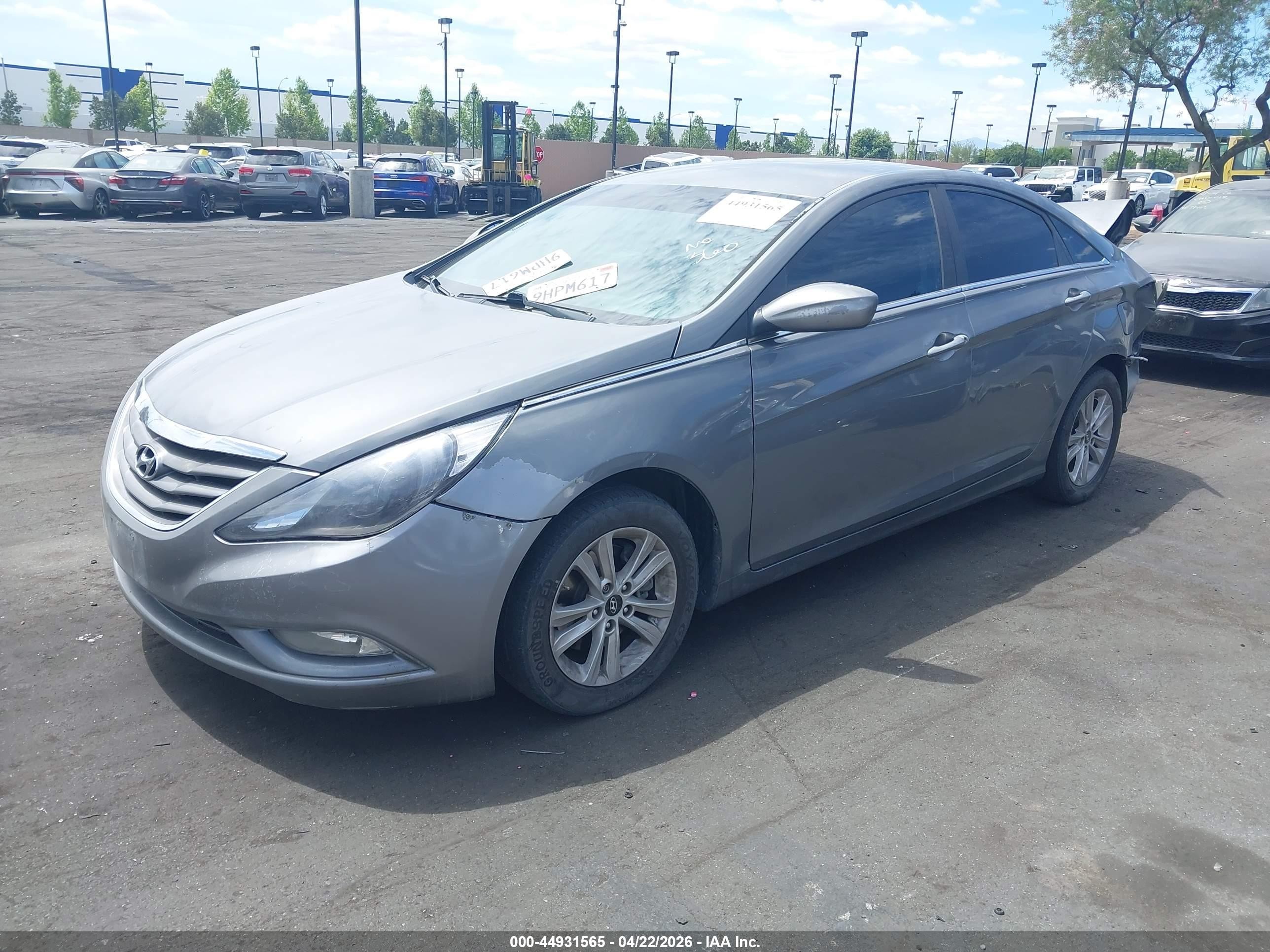 2013 Hyundai Sonata Gls Gray vin: 5NPEB4ACXDH786947