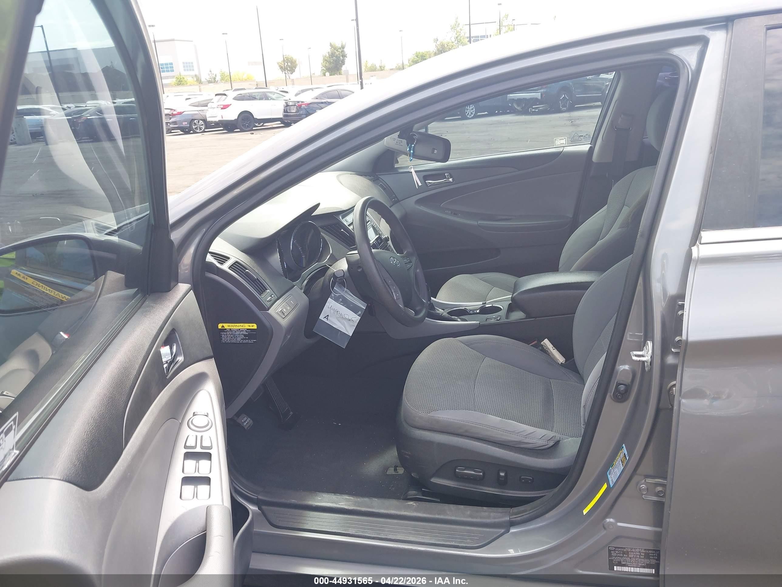 2013 Hyundai Sonata Gls Gray vin: 5NPEB4ACXDH786947
