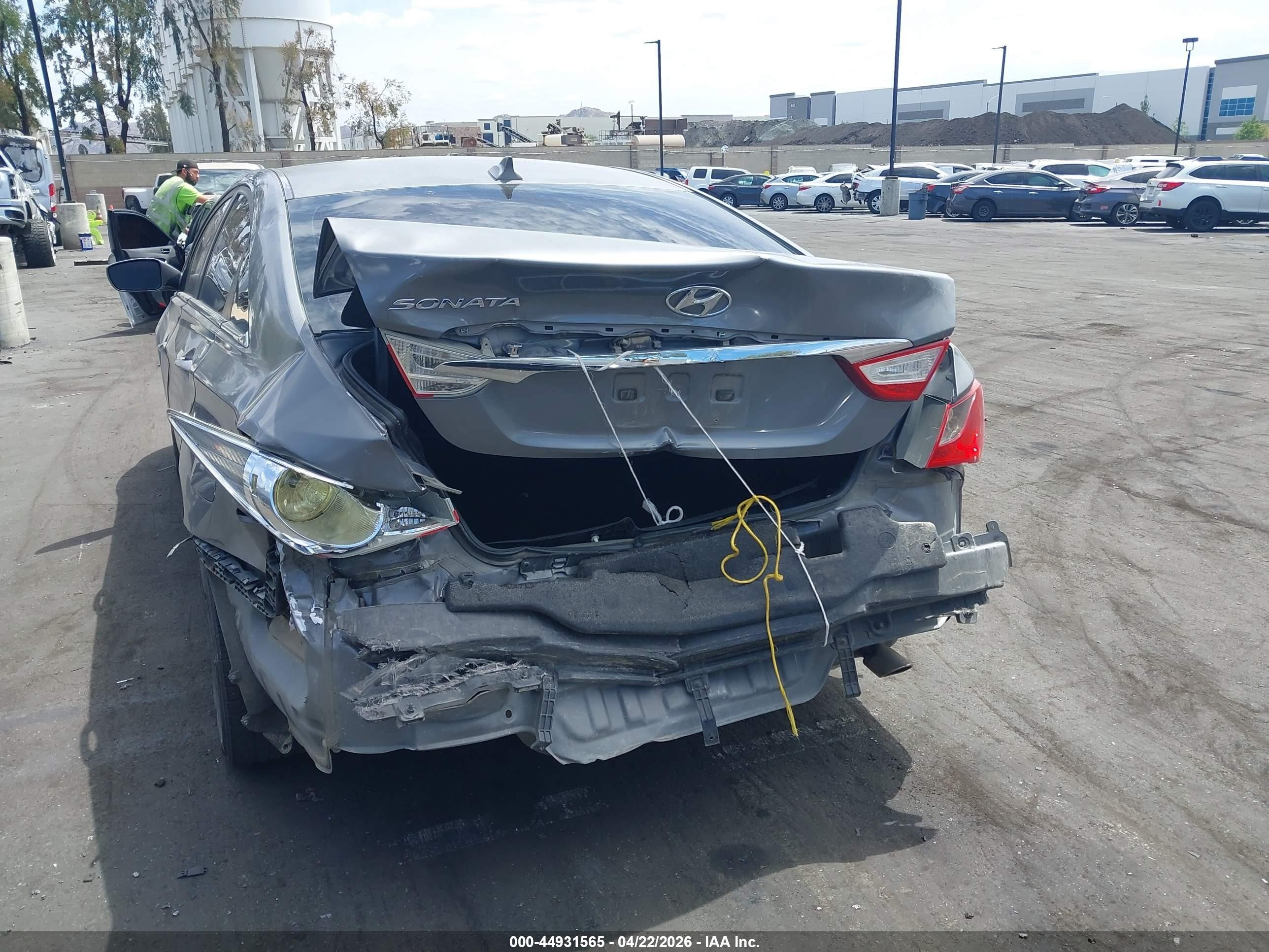 2013 Hyundai Sonata Gls Gray vin: 5NPEB4ACXDH786947