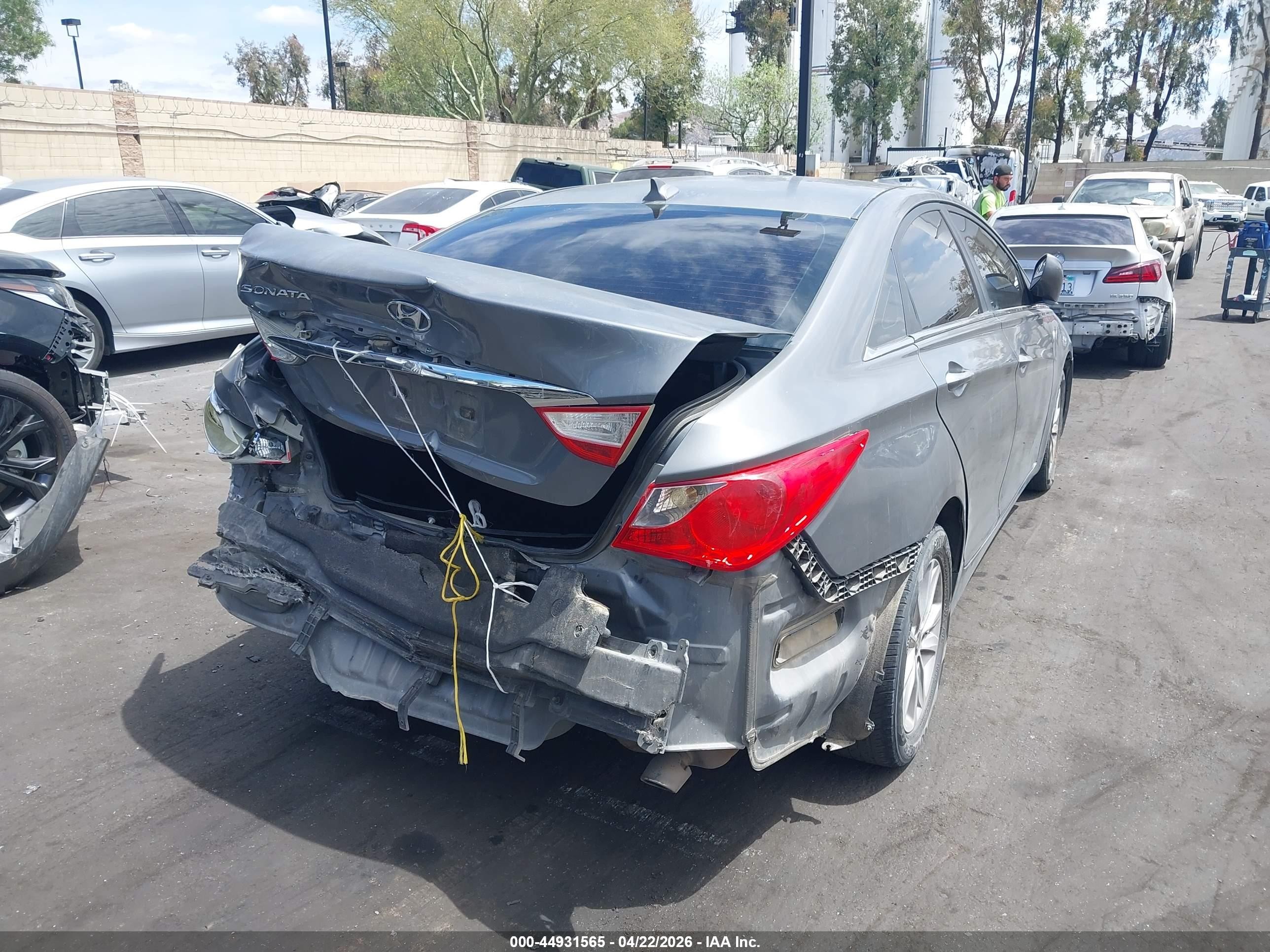 2013 Hyundai Sonata Gls Gray vin: 5NPEB4ACXDH786947