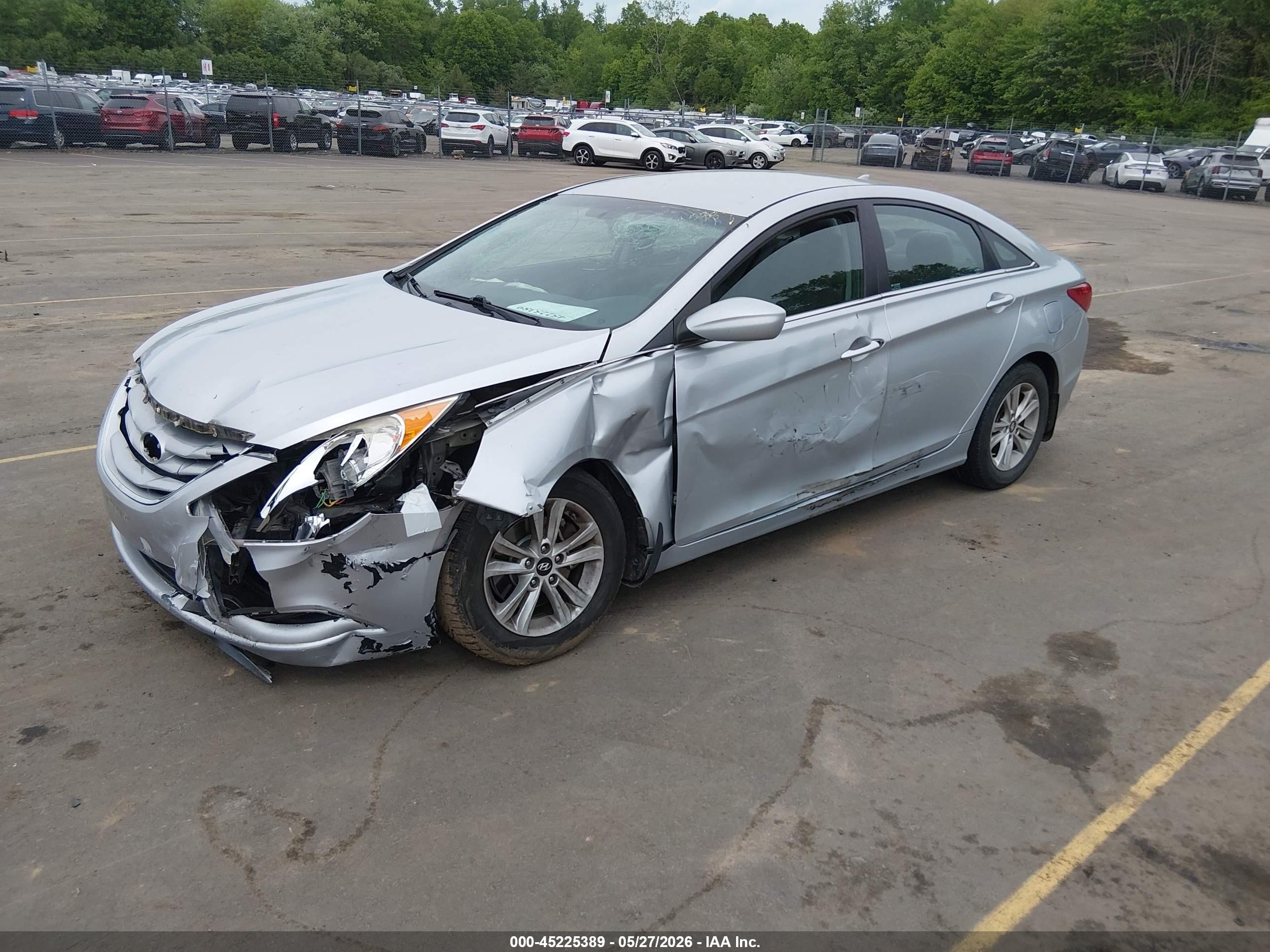 2013 Hyundai Sonata Gls Silver vin: 5NPEB4ACXDH788696