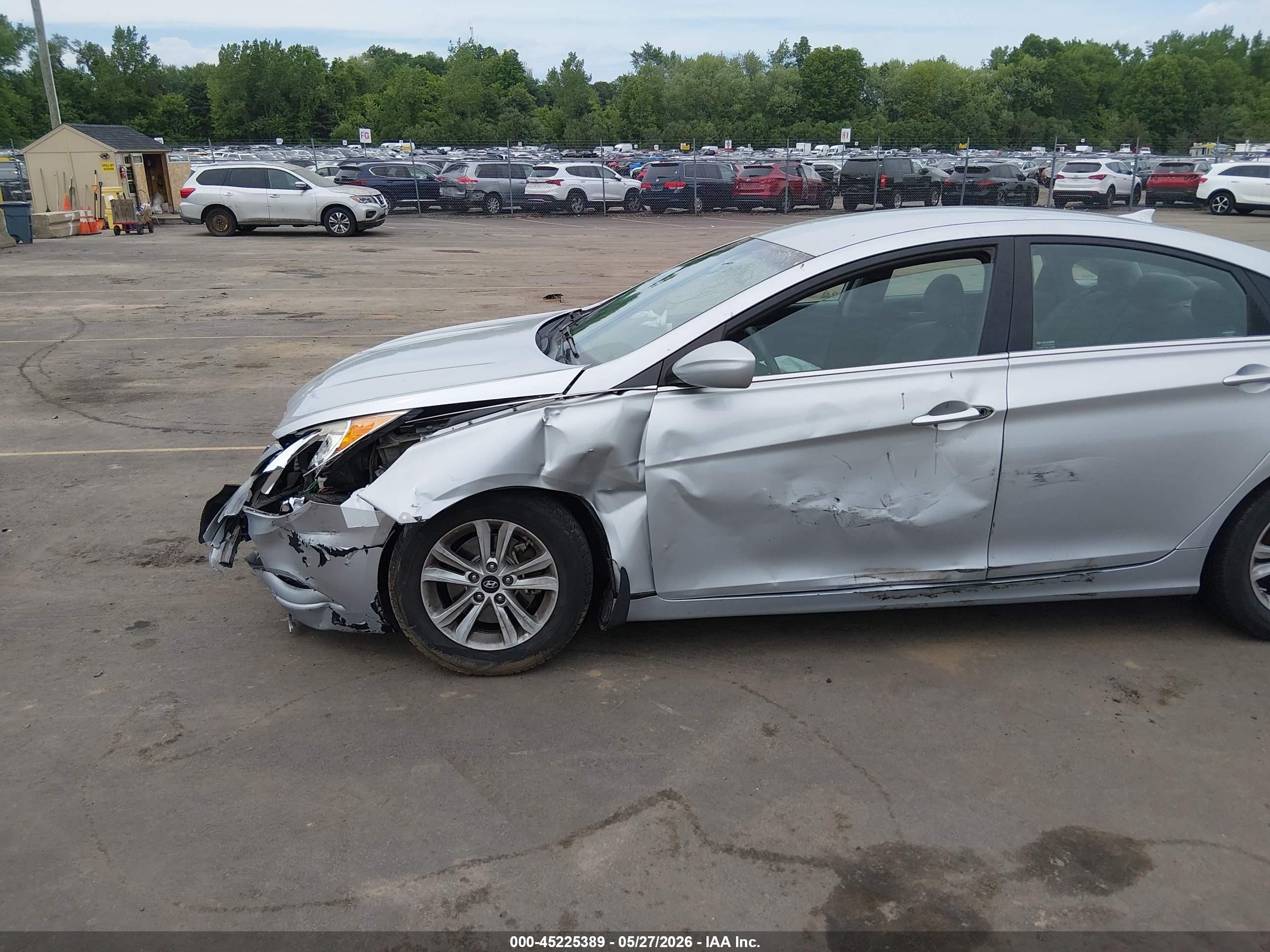 2013 Hyundai Sonata Gls Silver vin: 5NPEB4ACXDH788696