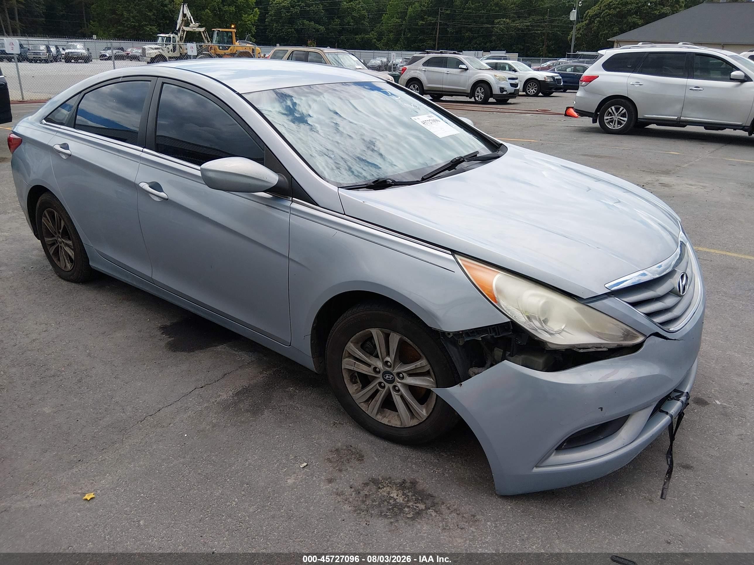 2013 Hyundai Sonata Gls Light Blue vin: 5NPEB4ACXDH796894