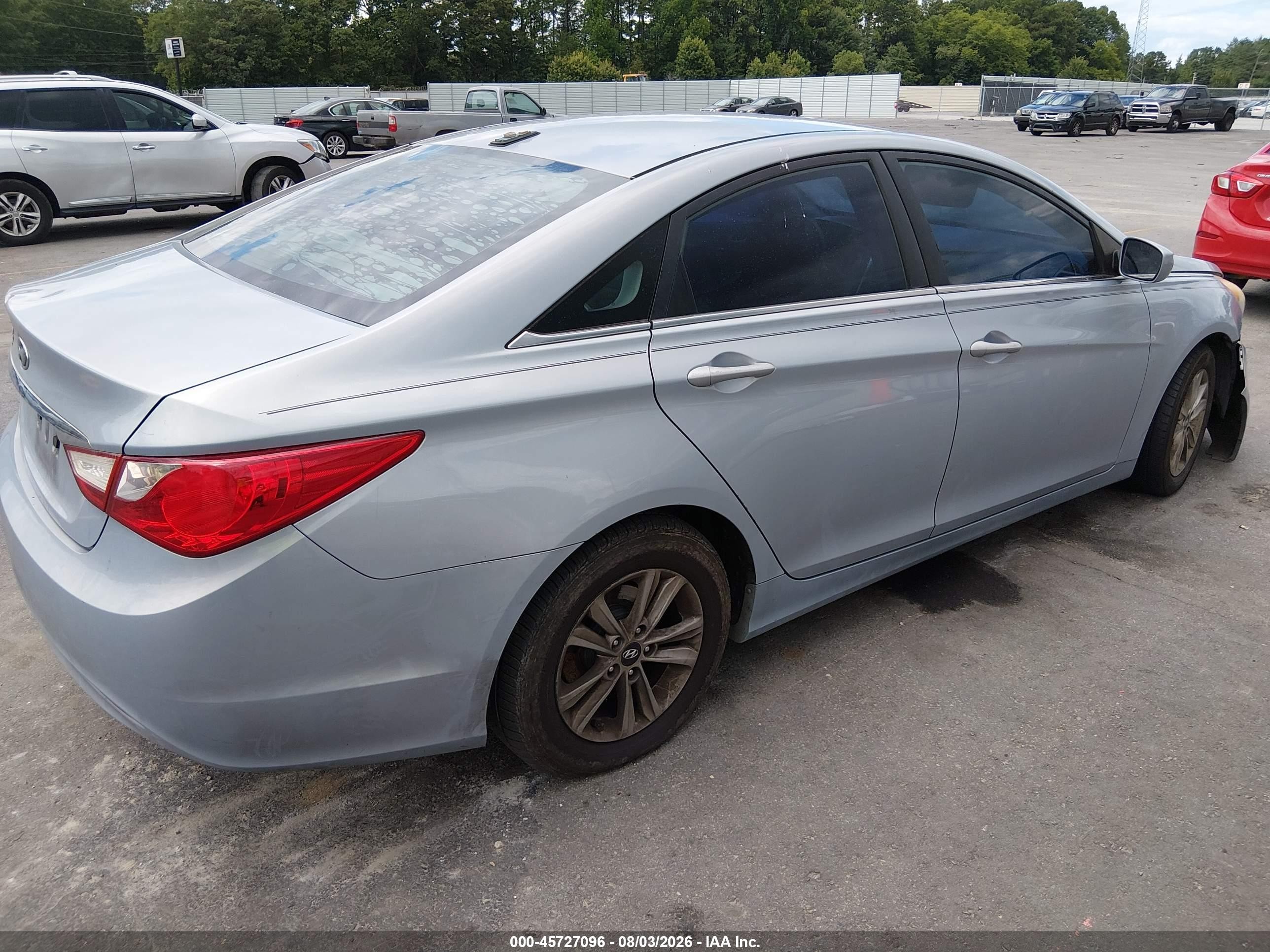 2013 Hyundai Sonata Gls Light Blue vin: 5NPEB4ACXDH796894