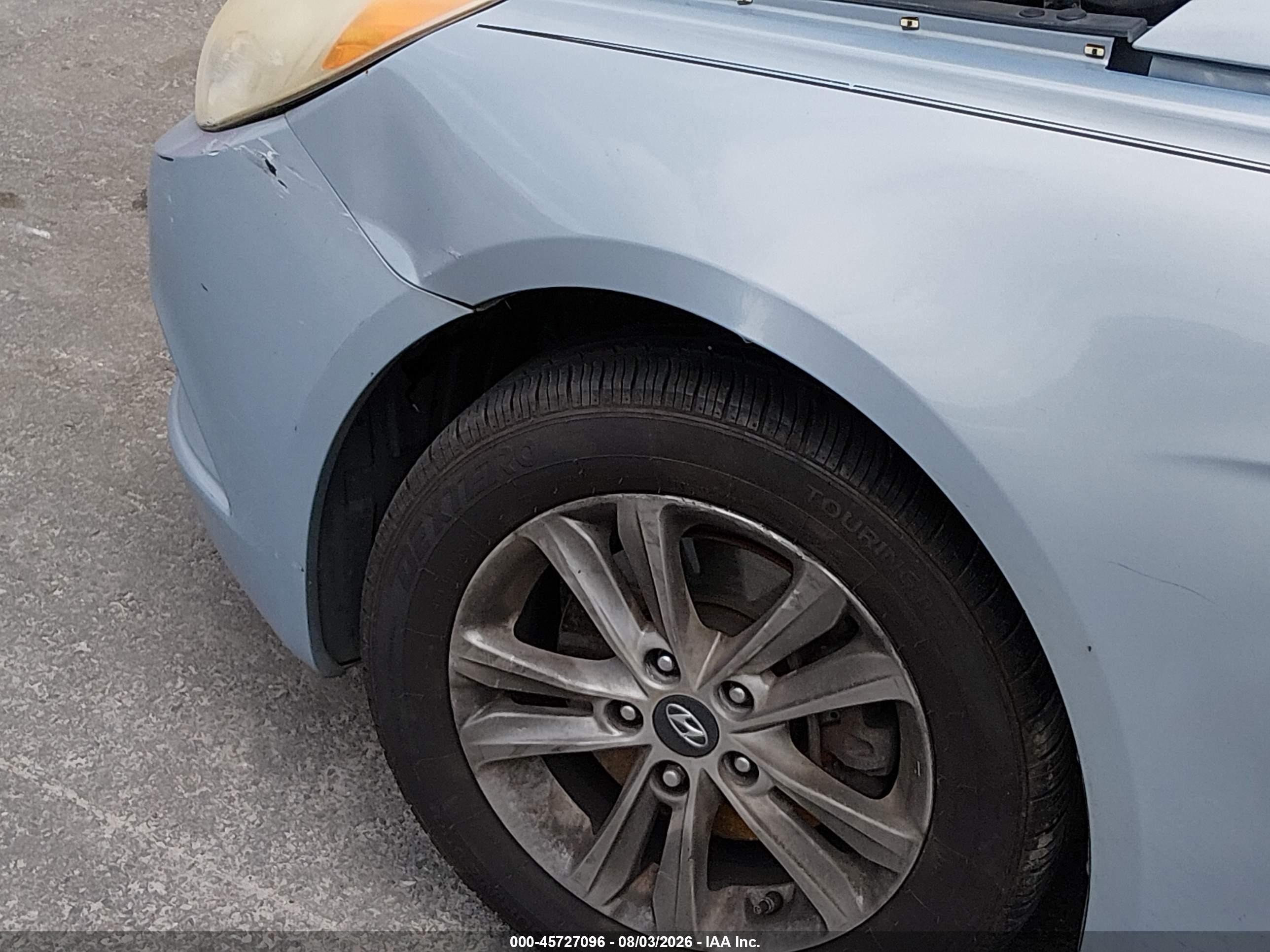2013 Hyundai Sonata Gls Light Blue vin: 5NPEB4ACXDH796894
