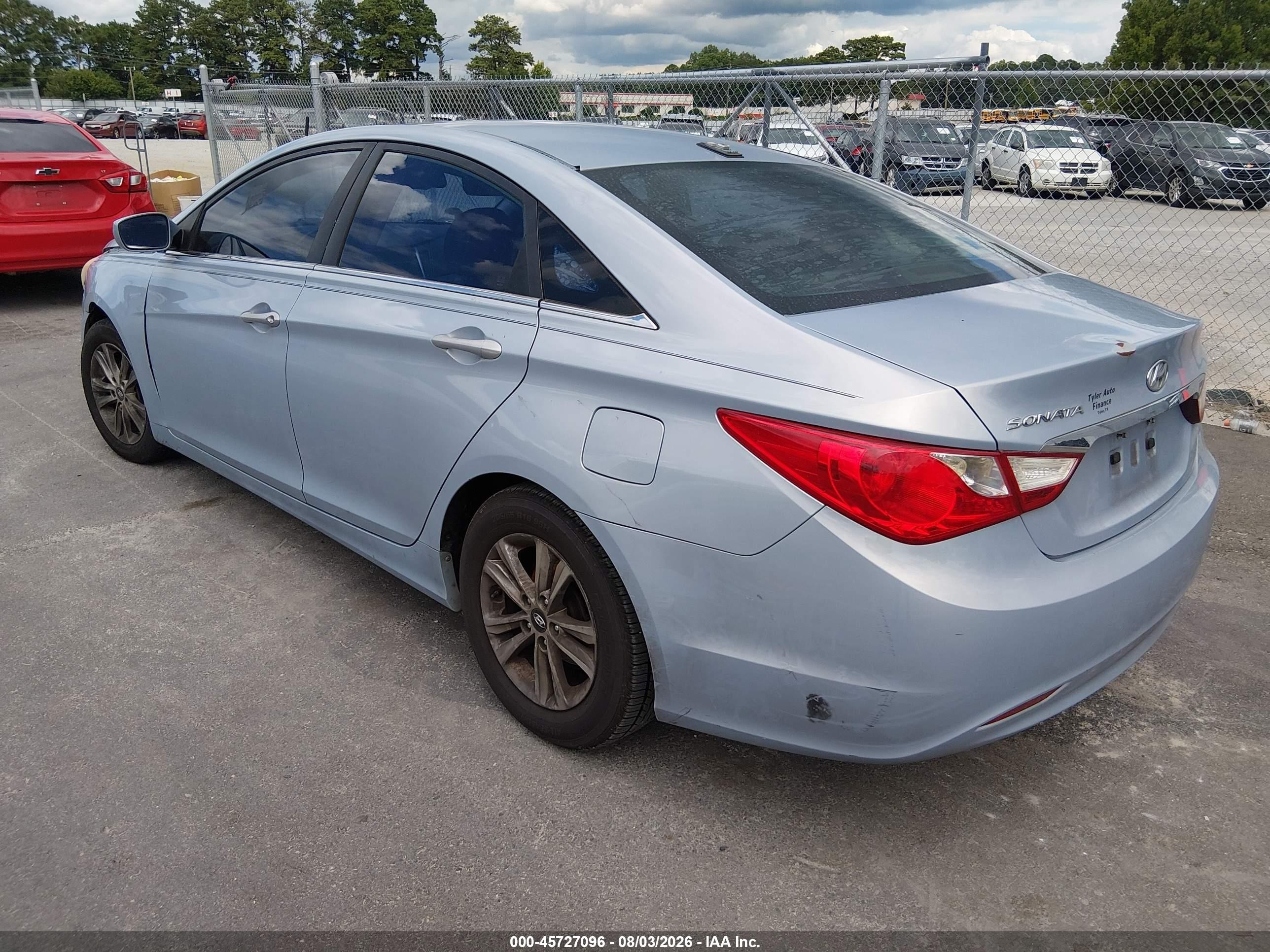 2013 Hyundai Sonata Gls Light Blue vin: 5NPEB4ACXDH796894
