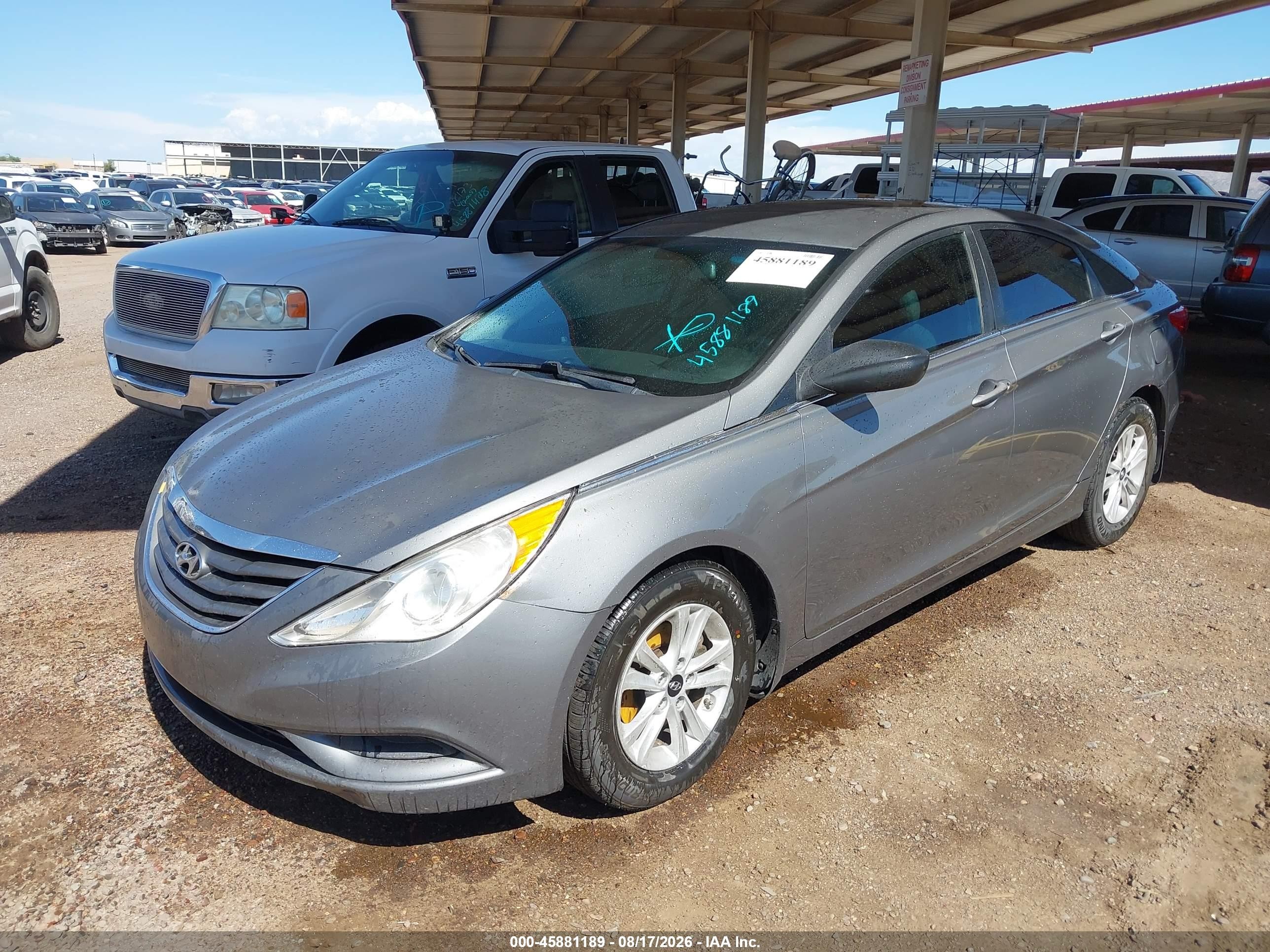 2013 Hyundai Sonata Gls Gray vin: 5NPEB4ACXDH807277