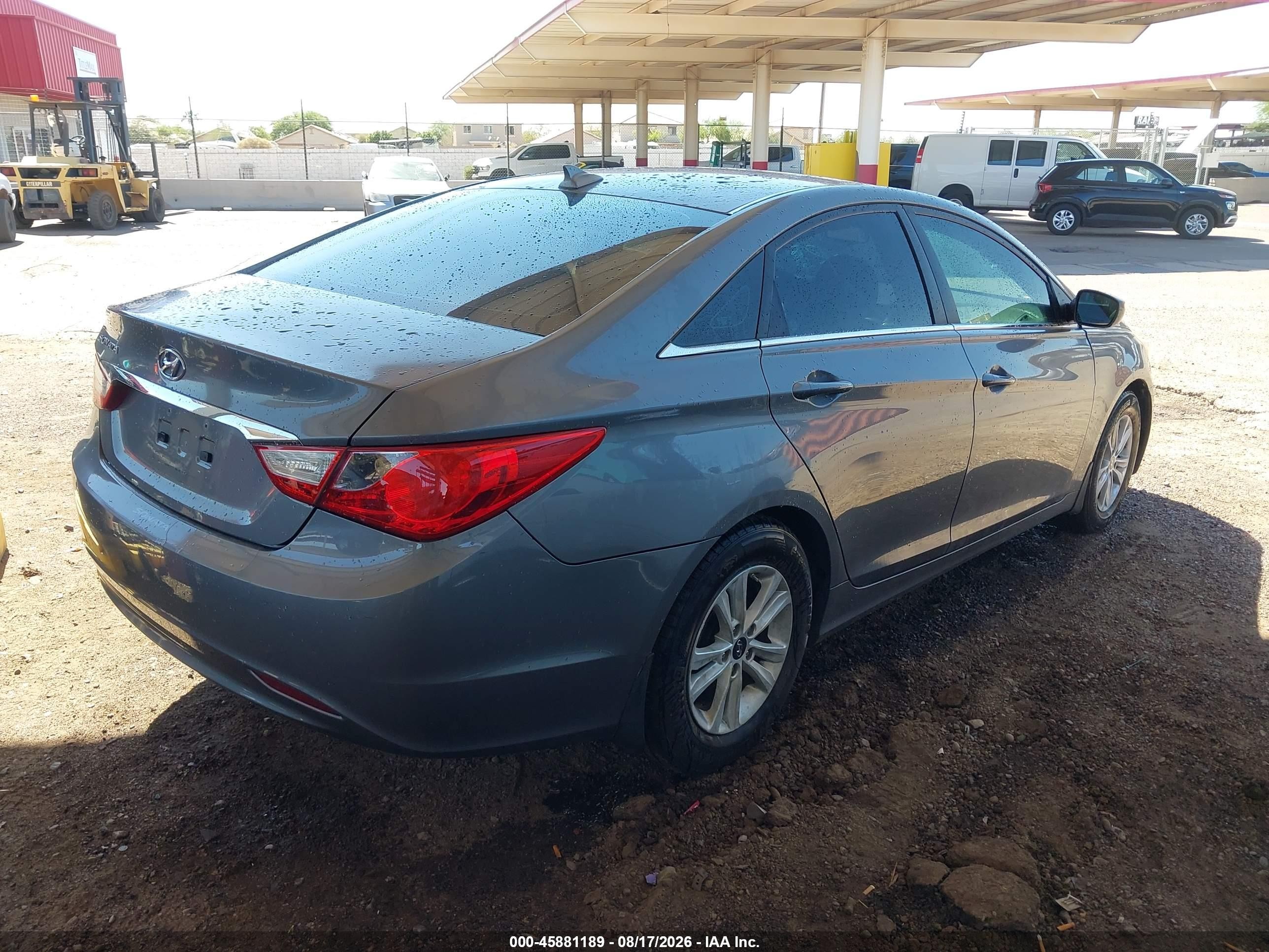 2013 Hyundai Sonata Gls Gray vin: 5NPEB4ACXDH807277